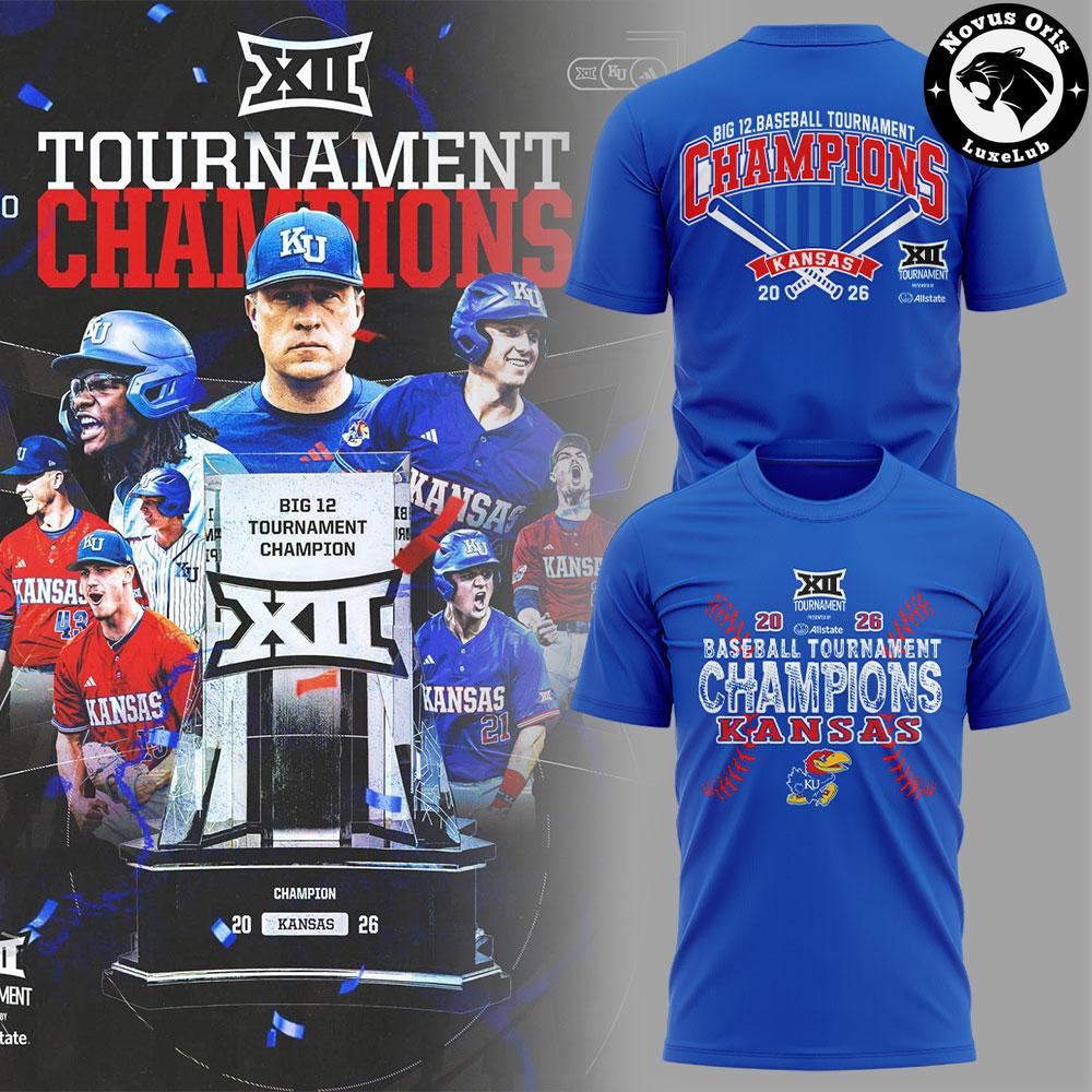 2026 Kansas Big 12 Baseball Tournament Champions T-Shirt