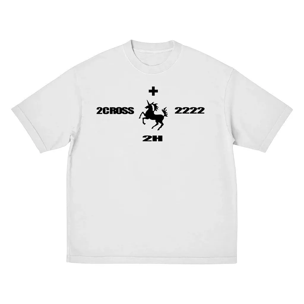 2Hollis Merch 2H Unicorn White Shirt Gift Ideas For Him