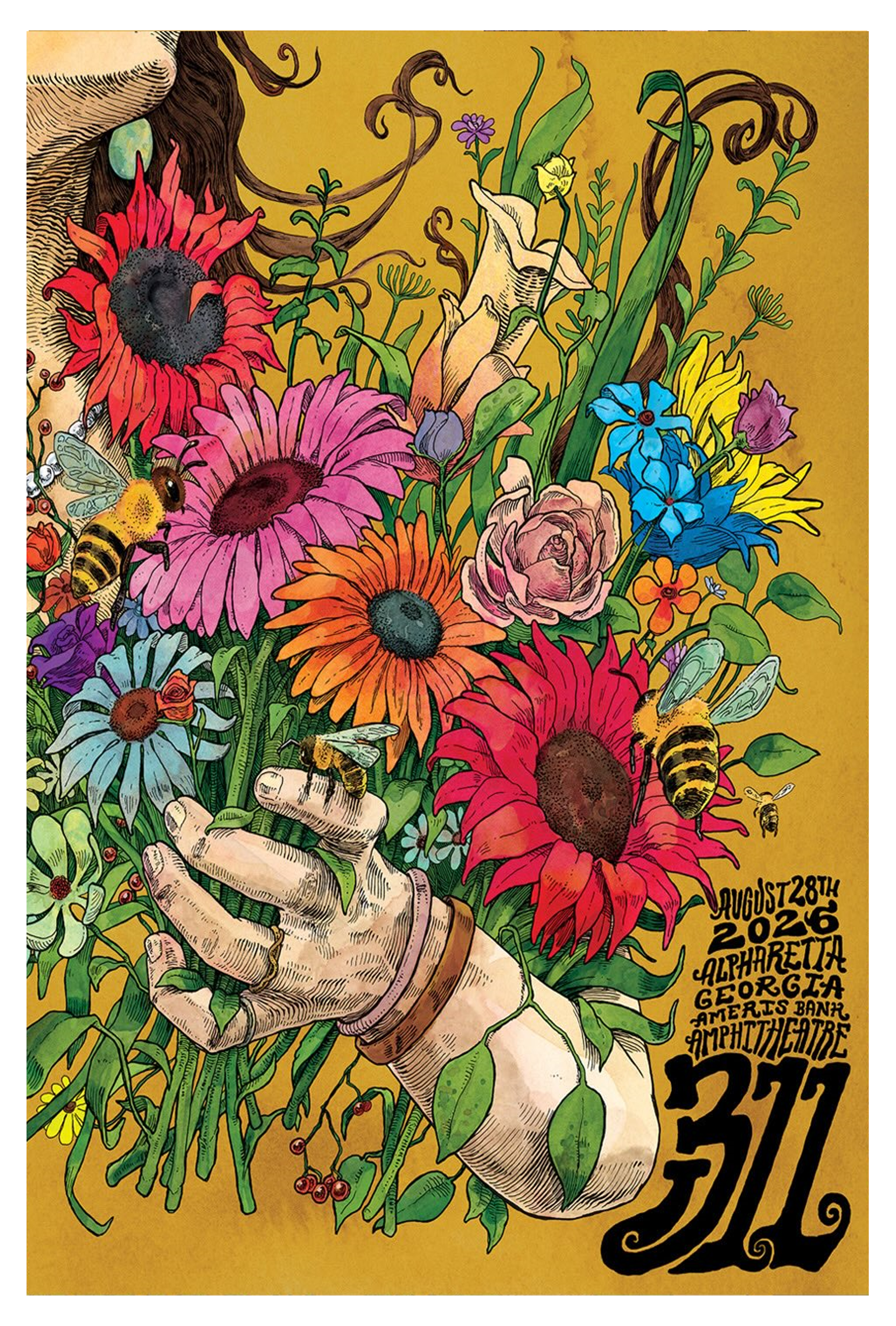 311 August 28 2026 Ameris Bank Amphitheatre Alpharetta GA Poster Exclusive Merch