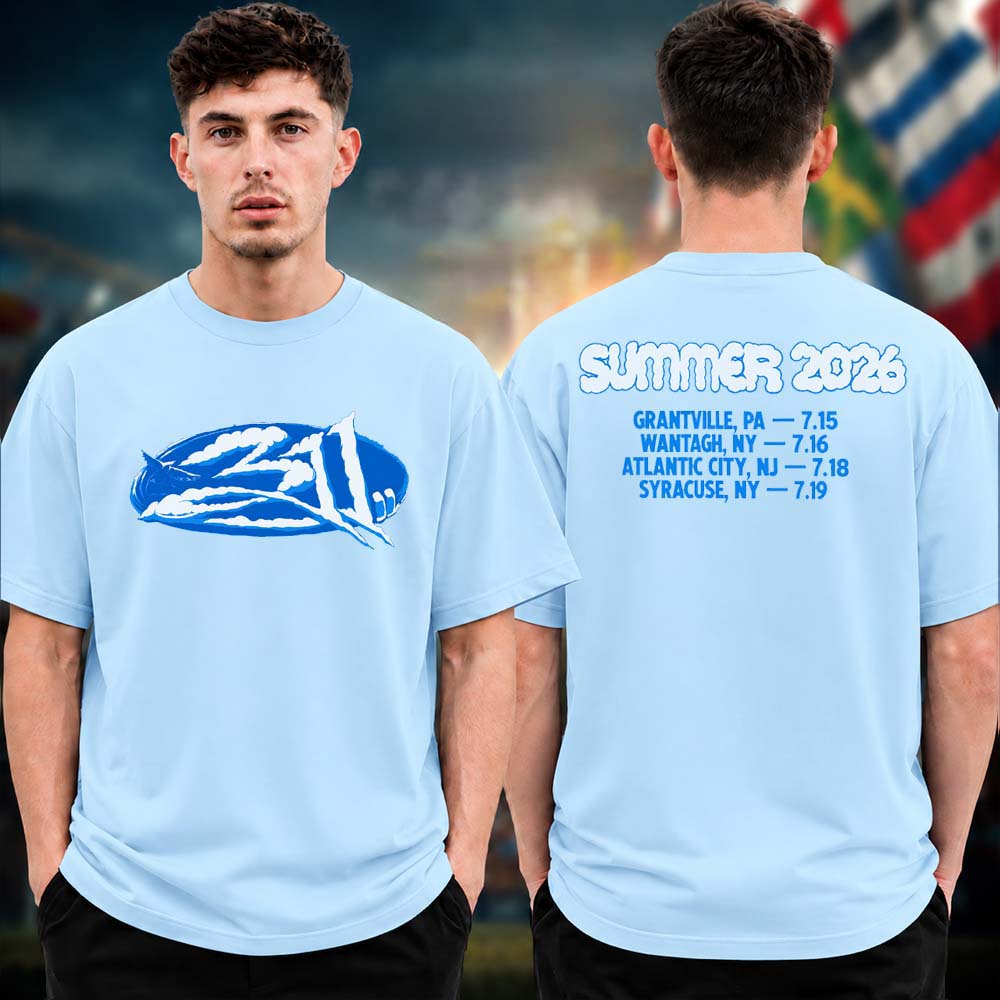 311 Band Event Tee Summer 2026 Tour Dates July 15 to 19 2026 Light Blue Two Sided Unisex T Shirt