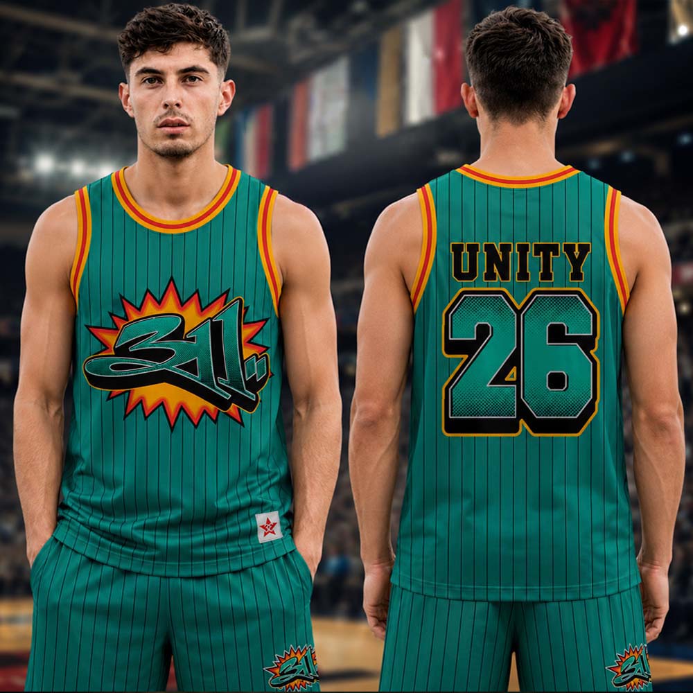 311 Summer Tour 2026 Comic Burst Basketball Jersey