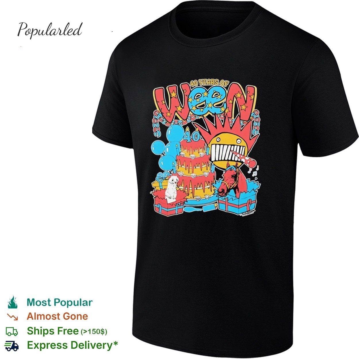 40 years of Ween celebrating shirt