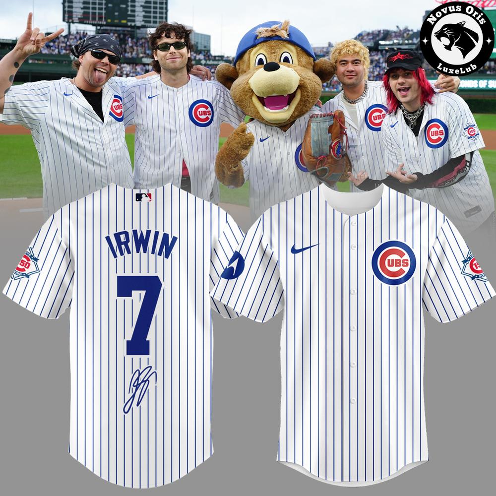 5 Seconds of Summer x Chicago Cubs Signature Baseball Jersey 1 - Unicasport 5 Seconds of Summer x Chicago Cubs Signature Baseball Jersey