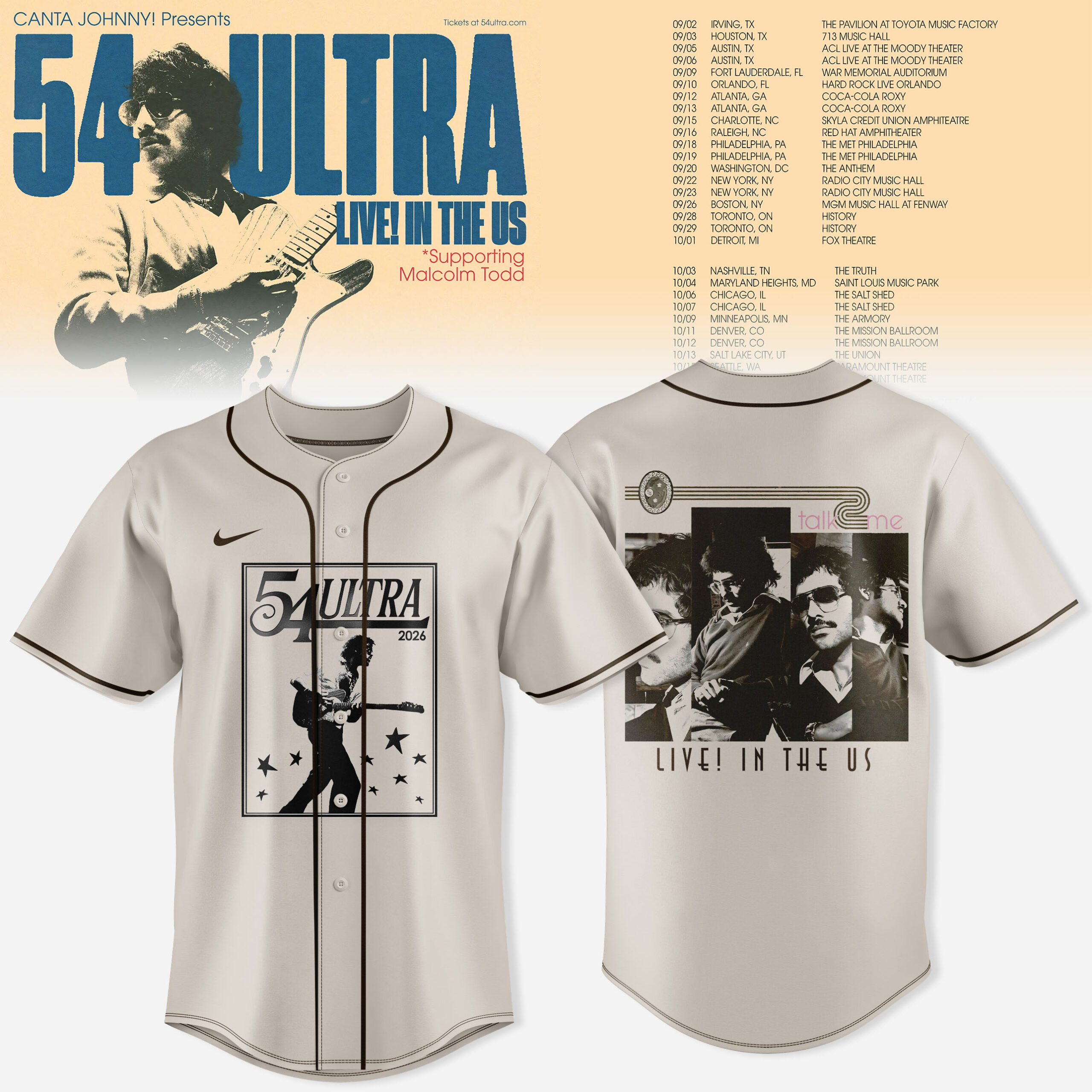 54 Ultra Live In The US Concert Jersey Limited Edition Sports Style 1 - Unicasport 54 Ultra Live In The US Concert Jersey Limited Edition Sports Style