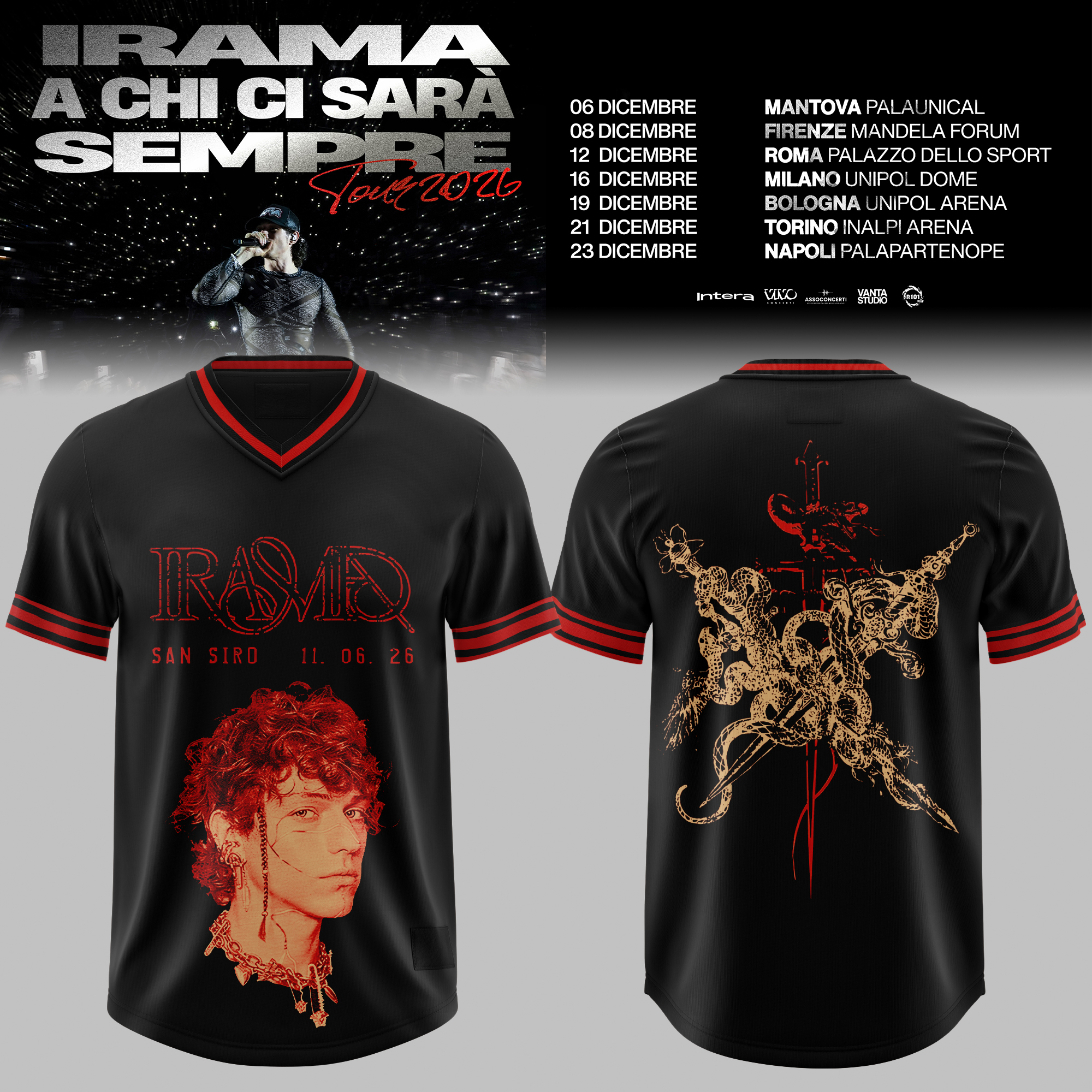 A Chi Ci Sara Sempre Tour 2026 Premium 3D Football Jersey