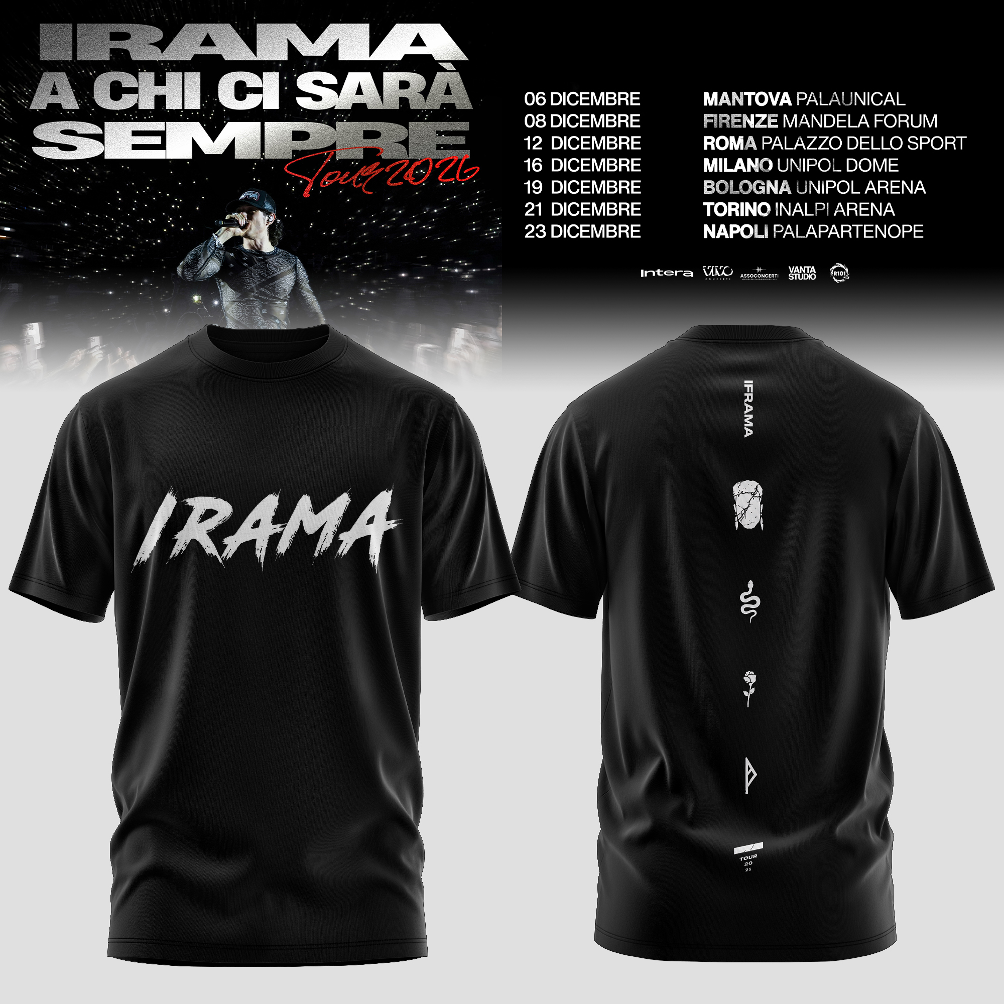 A Chi Ci Sara Sempre Tour 2026 Premium Anniversary Graphic Tee