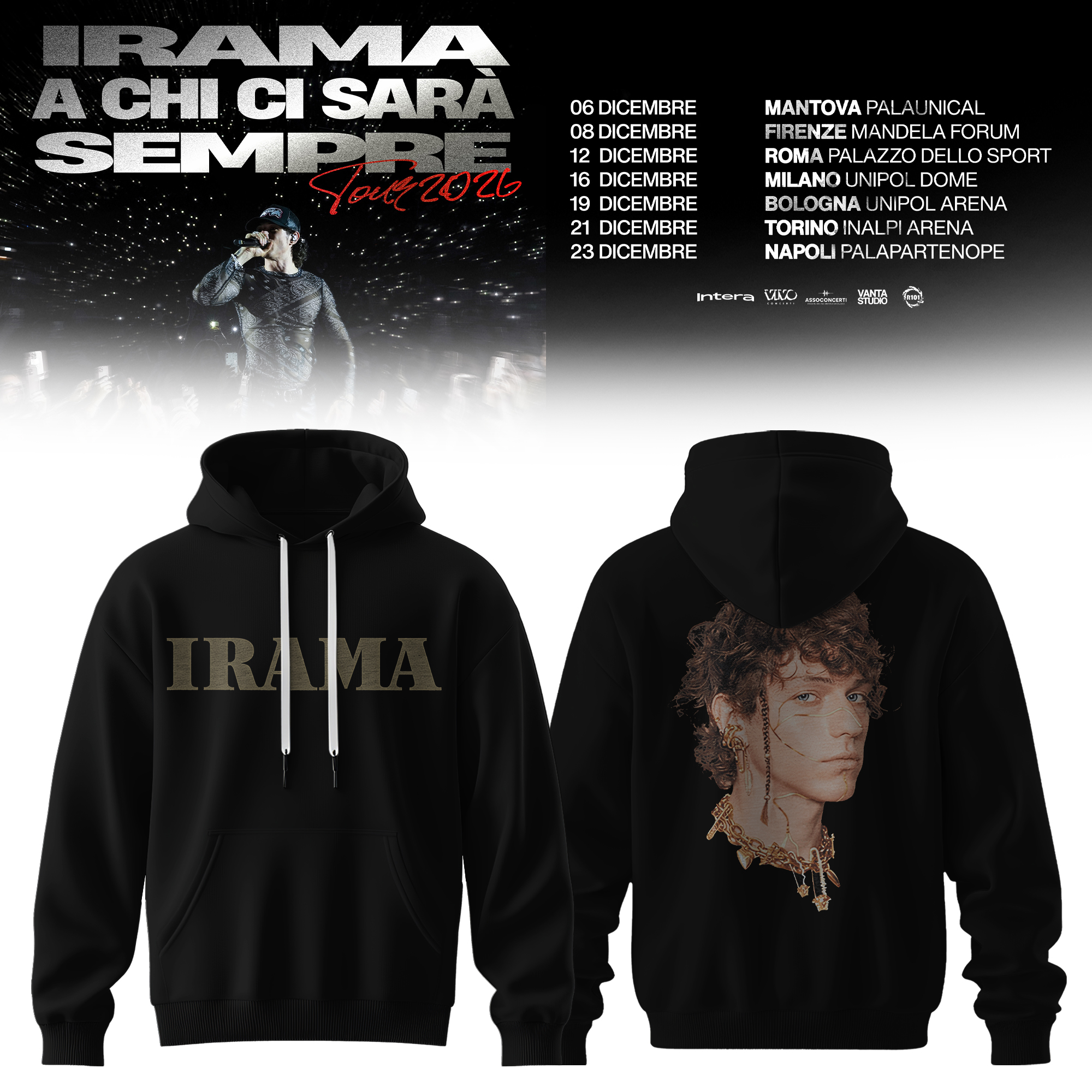 A Chi Ci Sara Sempre Tour 2026 Premium Concert Hoodie