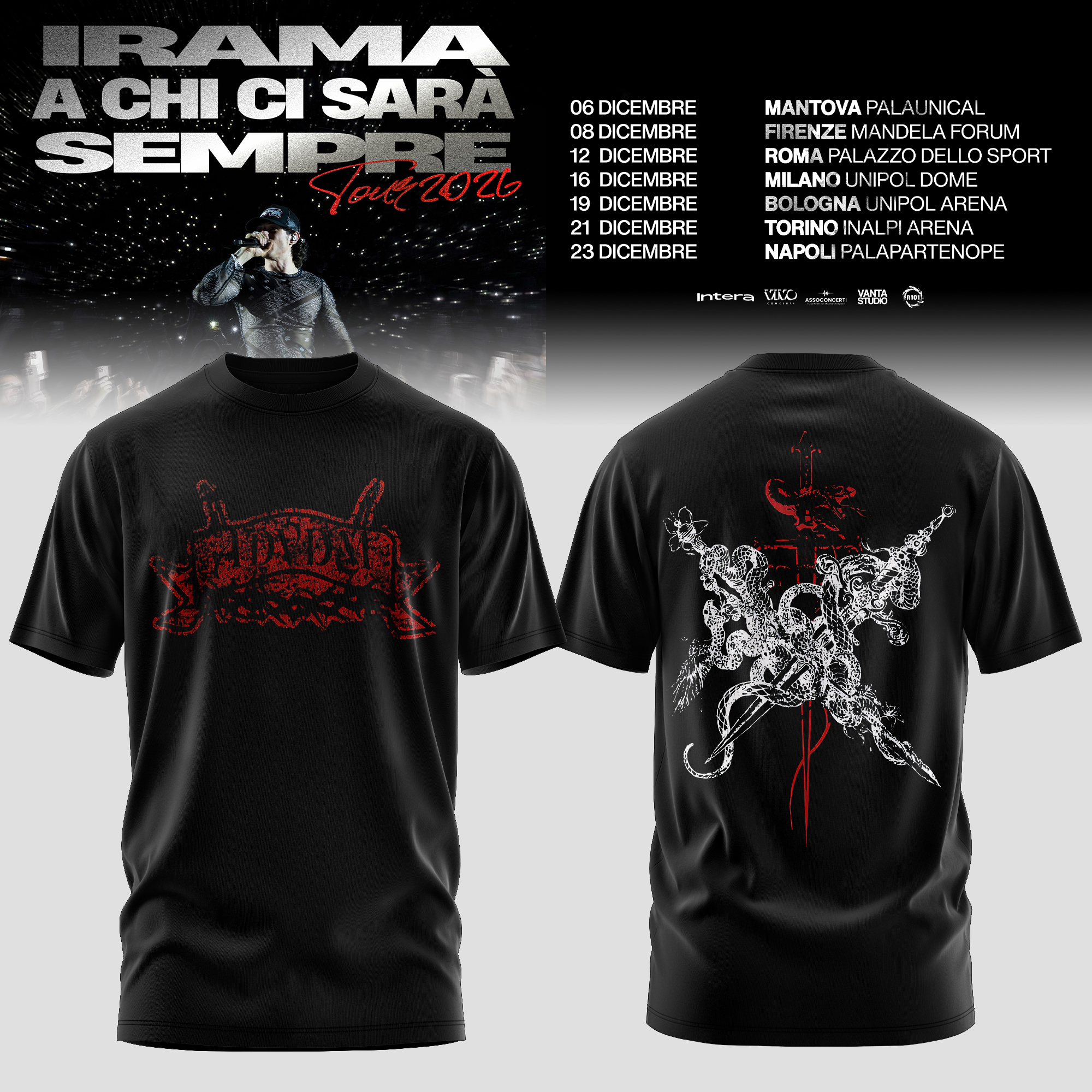 A Chi Ci Sara Sempre Tour 2026 Premium Exclusive Graphic Tee
