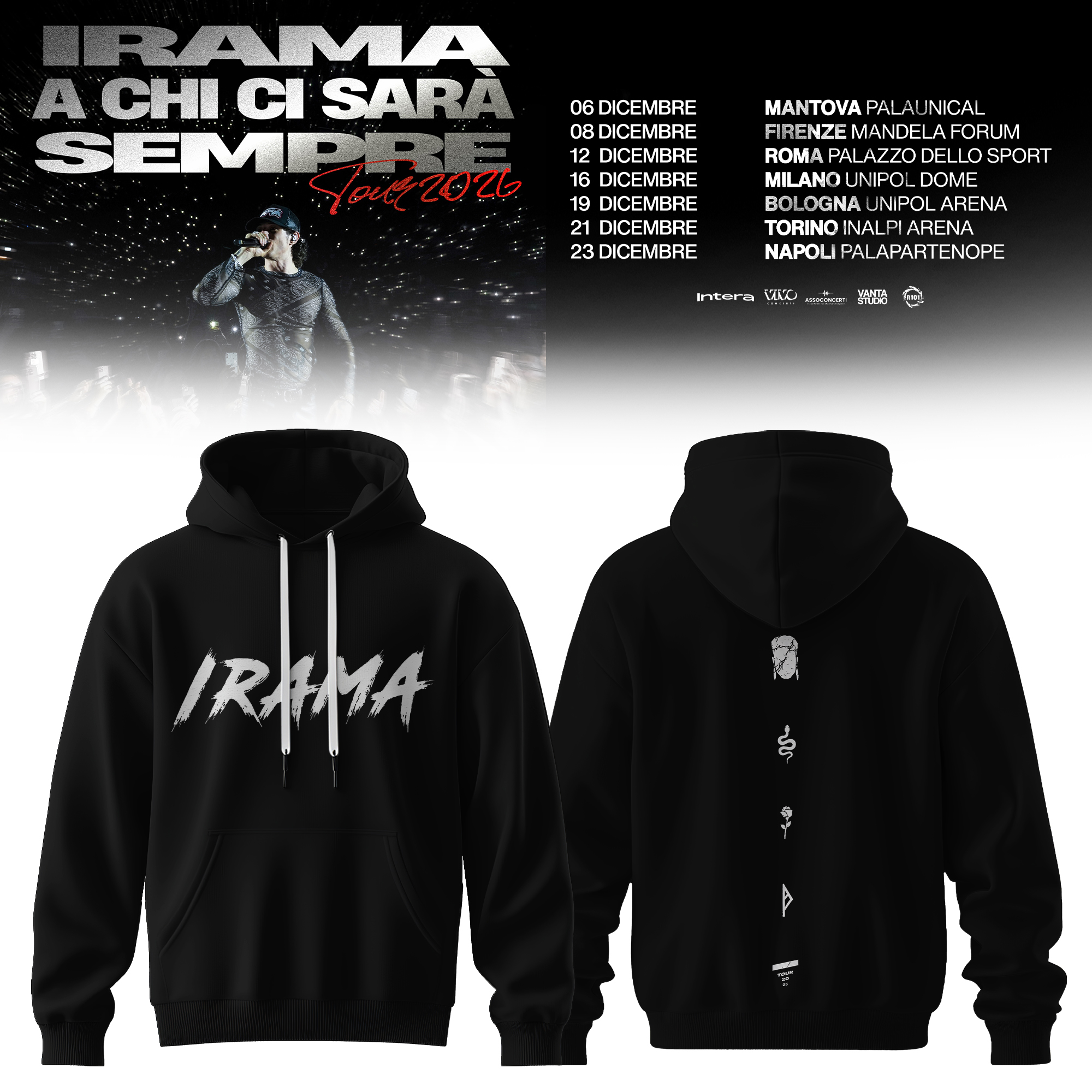 A Chi Ci Sara Sempre Tour 2026 Premium Exclusive Tour Hoodie