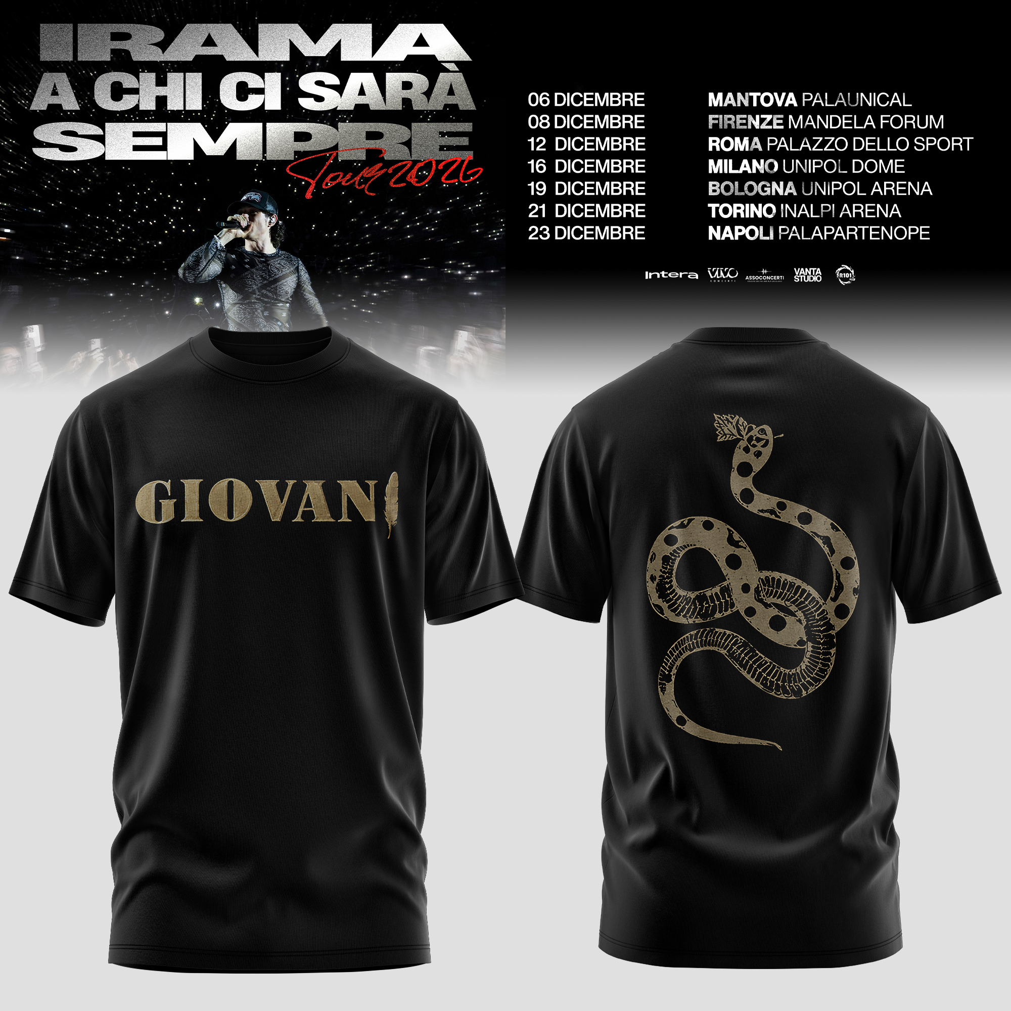 A Chi Ci Sara Sempre Tour 2026 Premium Limited Edition Graphic T Shirt