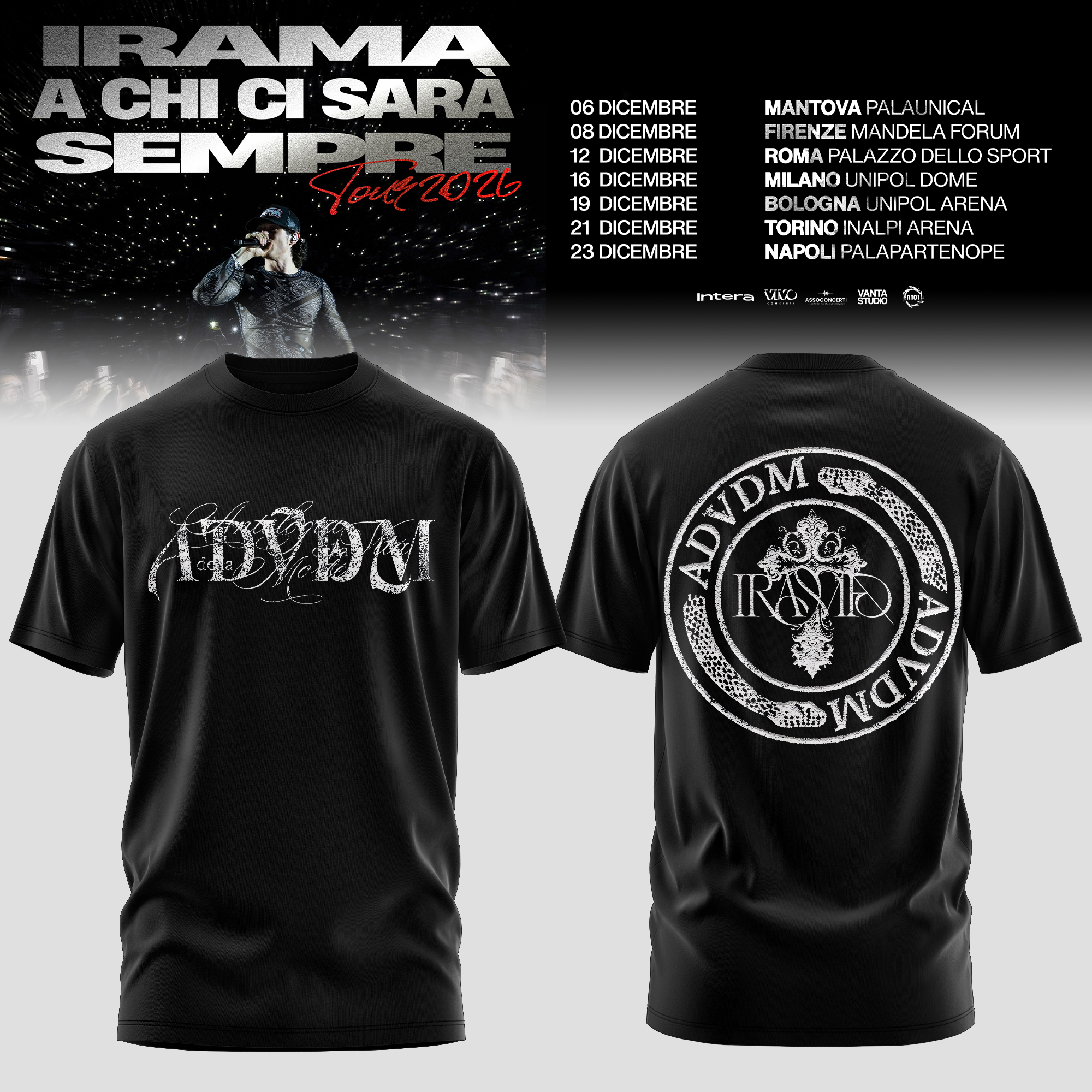 A Chi Ci Sara Sempre Tour 2026 Premium Signature Fan Graphic Tee