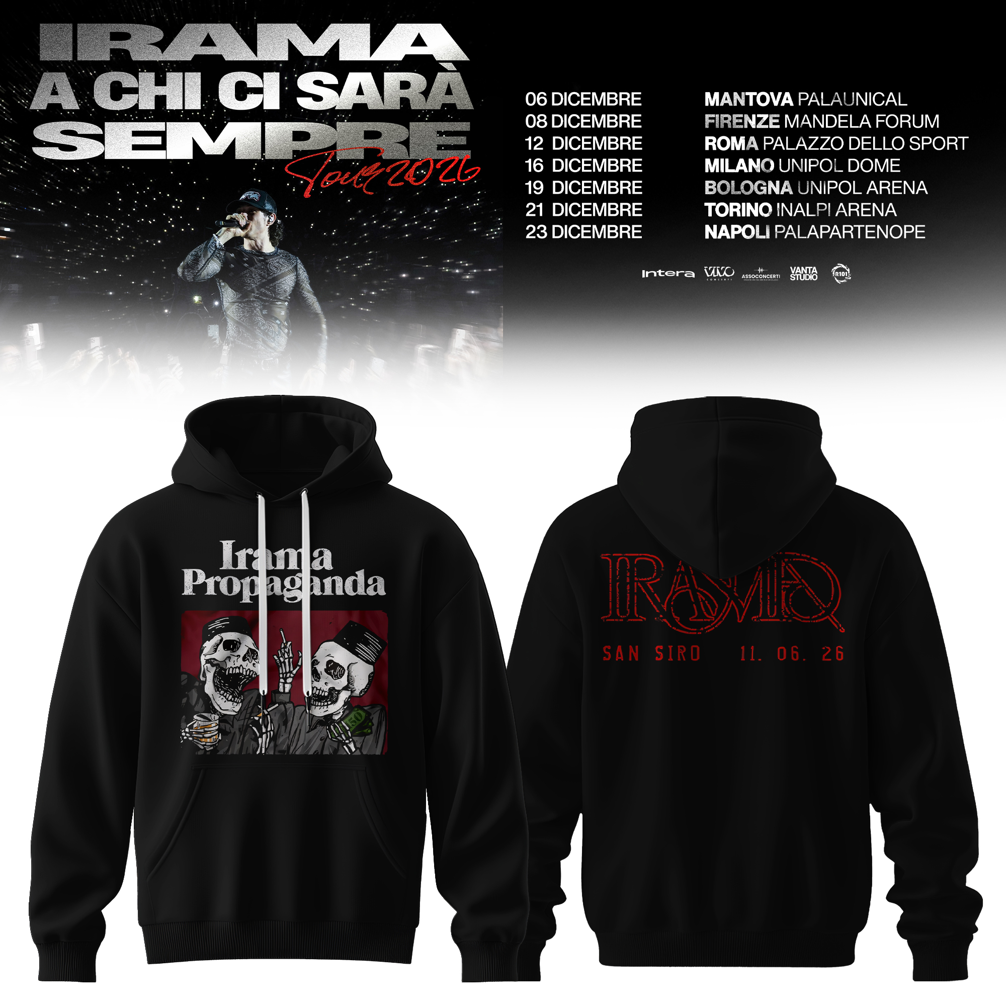 A Chi Ci Sara Sempre Tour 2026 Premium Signature Fan Hoodie