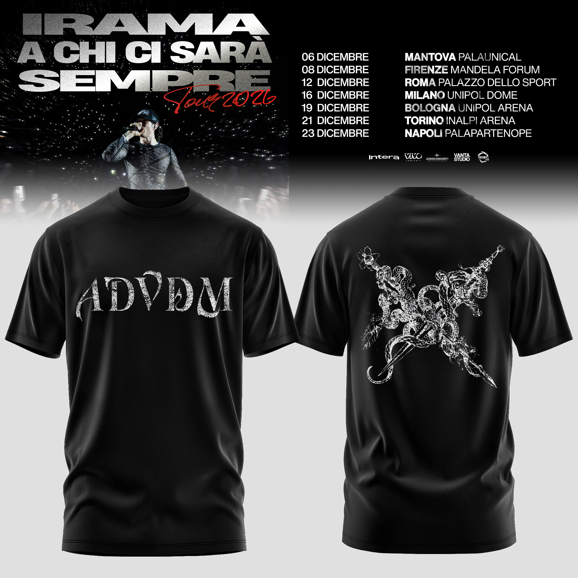 A Chi Ci Sara Sempre Tour 2026 Premium Vintage Tour Graphic T Shirt