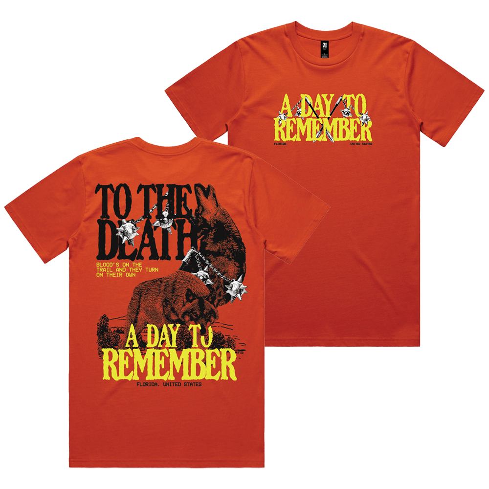 A Day To Remember Merch To The Death Wolf TShirt ADTR Merch Fathers Day Gifts Gift for Brother