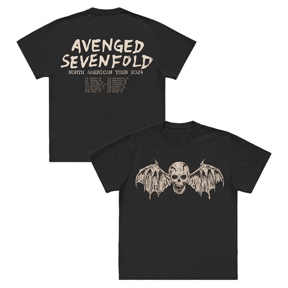 A7x World Merch Avenged Sevenfold 2024 Tour Wesbat TShirt Fathers Day Gift From Daughter