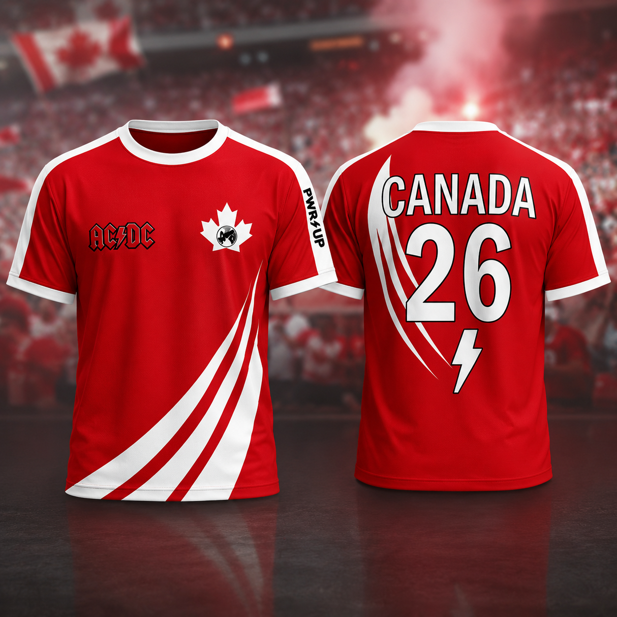 ACDC Canada 2026 PWR UP Tour Soccer Jersey Rock Band Football Shirt & Concert Fan Merch 1 - Unicasport ACDC Canada 2026 PWR UP Tour Soccer Jersey Rock Band Football Shirt & Concert Fan Merch