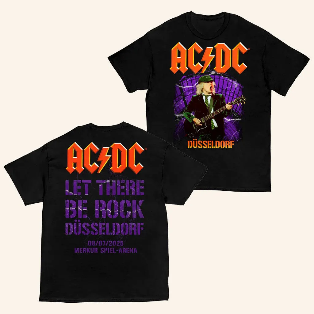 ACDC Merch Dusseldorf Pwr Up Tour TShirt Gifts For Music Lovers