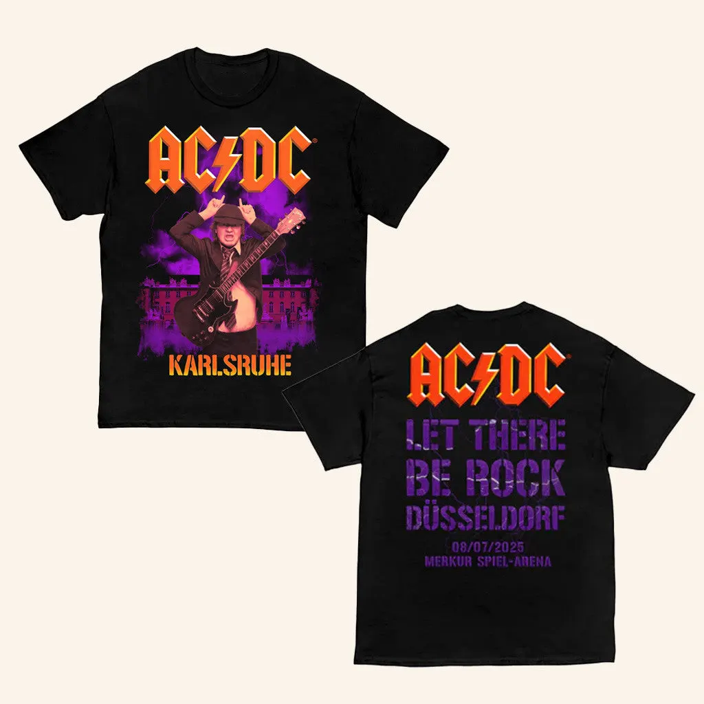 ACDC Merch Karlsruhe Pwr Up Event Tour TShirt Gifts For Music Fans