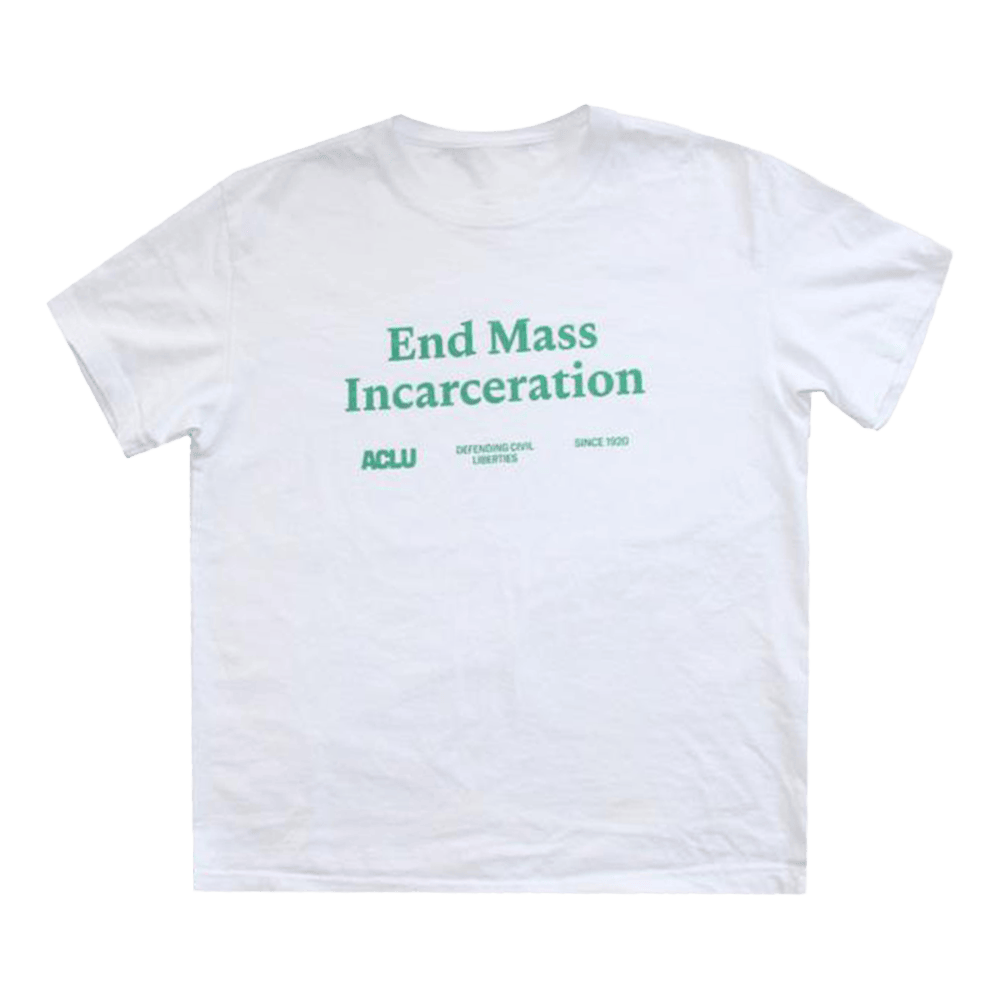ACLU Merch End Mass Incarceration TShirt Fathers Day Present Ideas