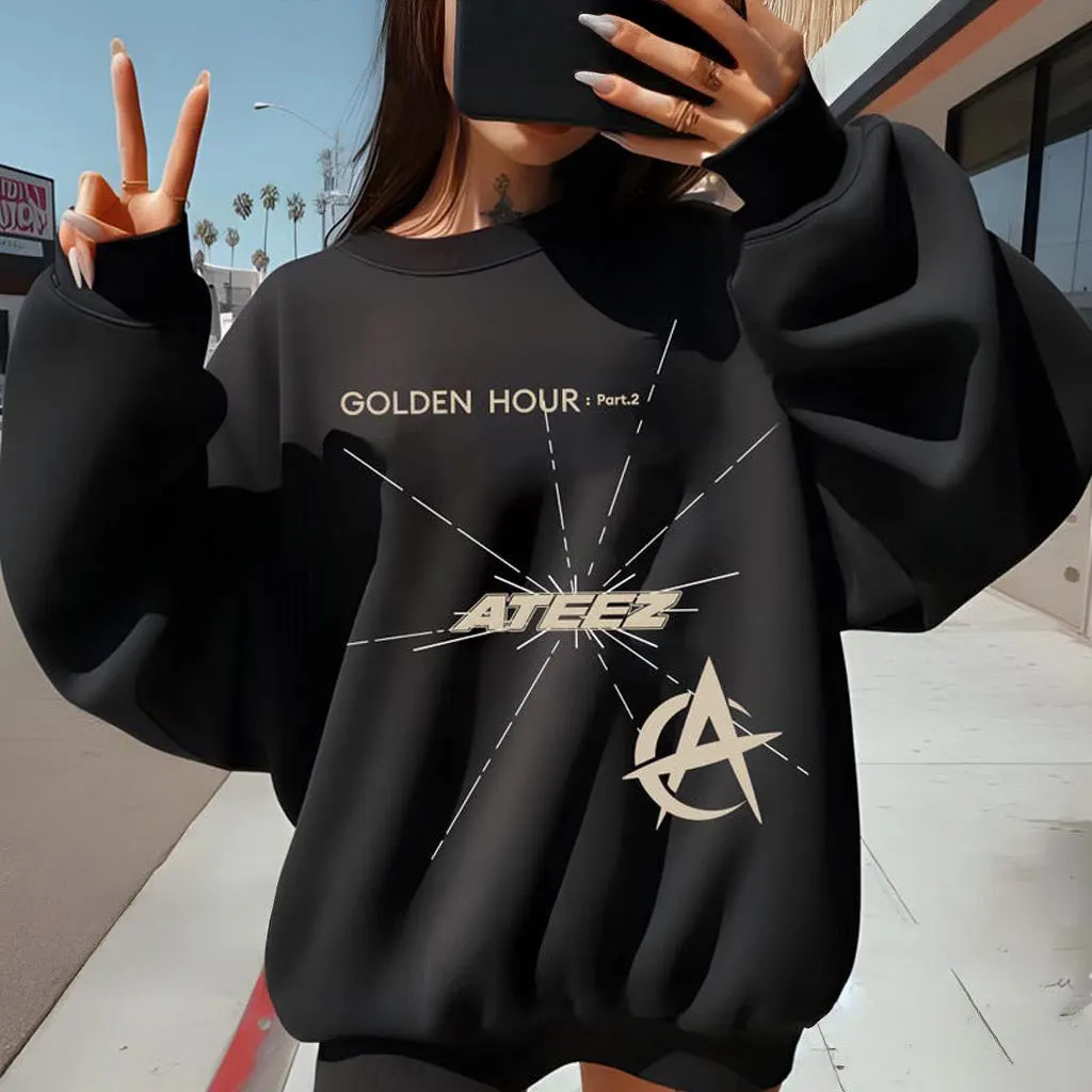 ATEEZ Golden Hour Part 2 Sweatshirt Ateez Towards The Light Will To Power World Tour Shirt