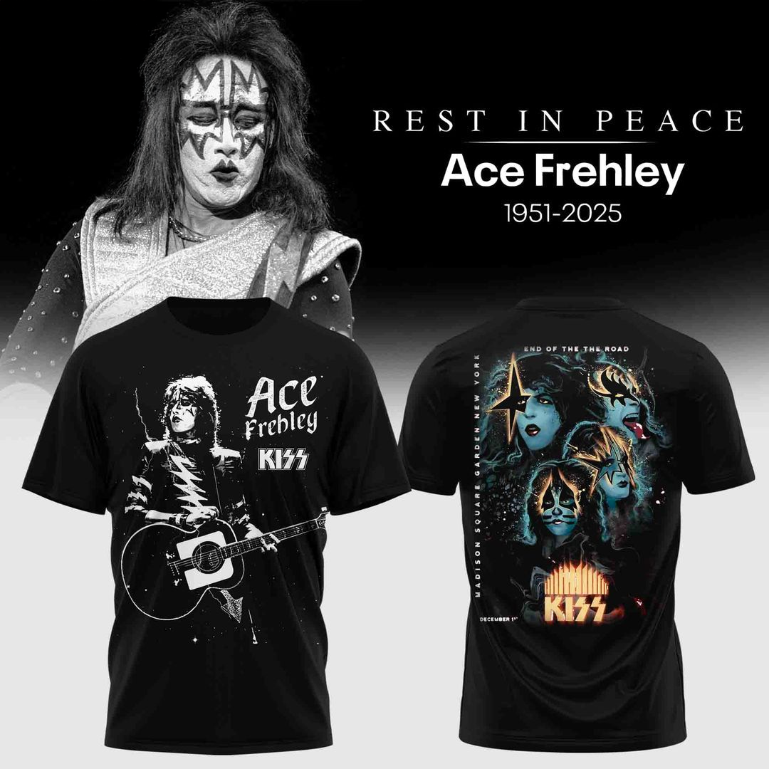 Ace Frehley Memorial Tribute TShirt KISS Rock Legend