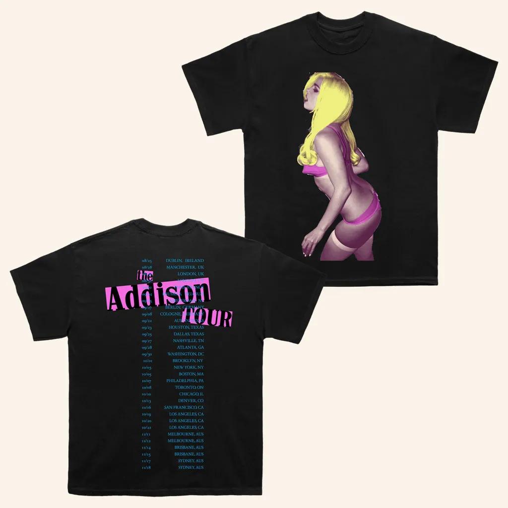 Addison Rae Merch Pop Art Shirt The Addison Tour TShirt Gifts For Music Fans