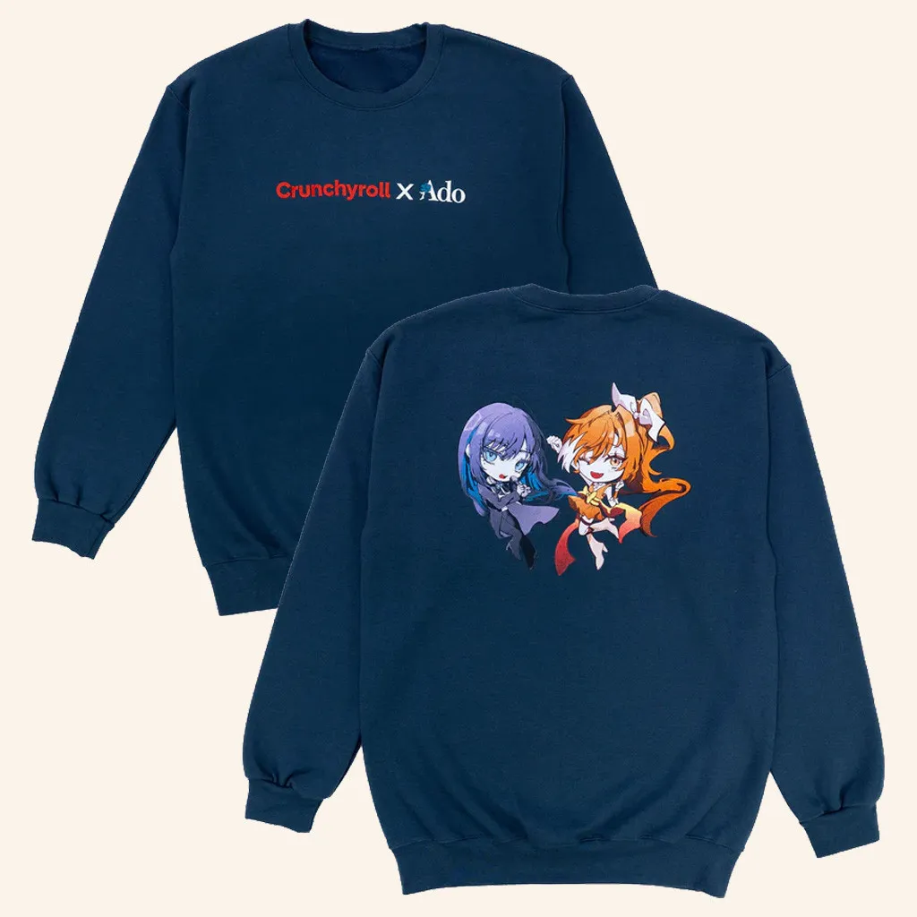 Ado Merch Crunchyroll x Ado Sweatshirt Hime And Ado Sweatshirt Gifts For Daughter