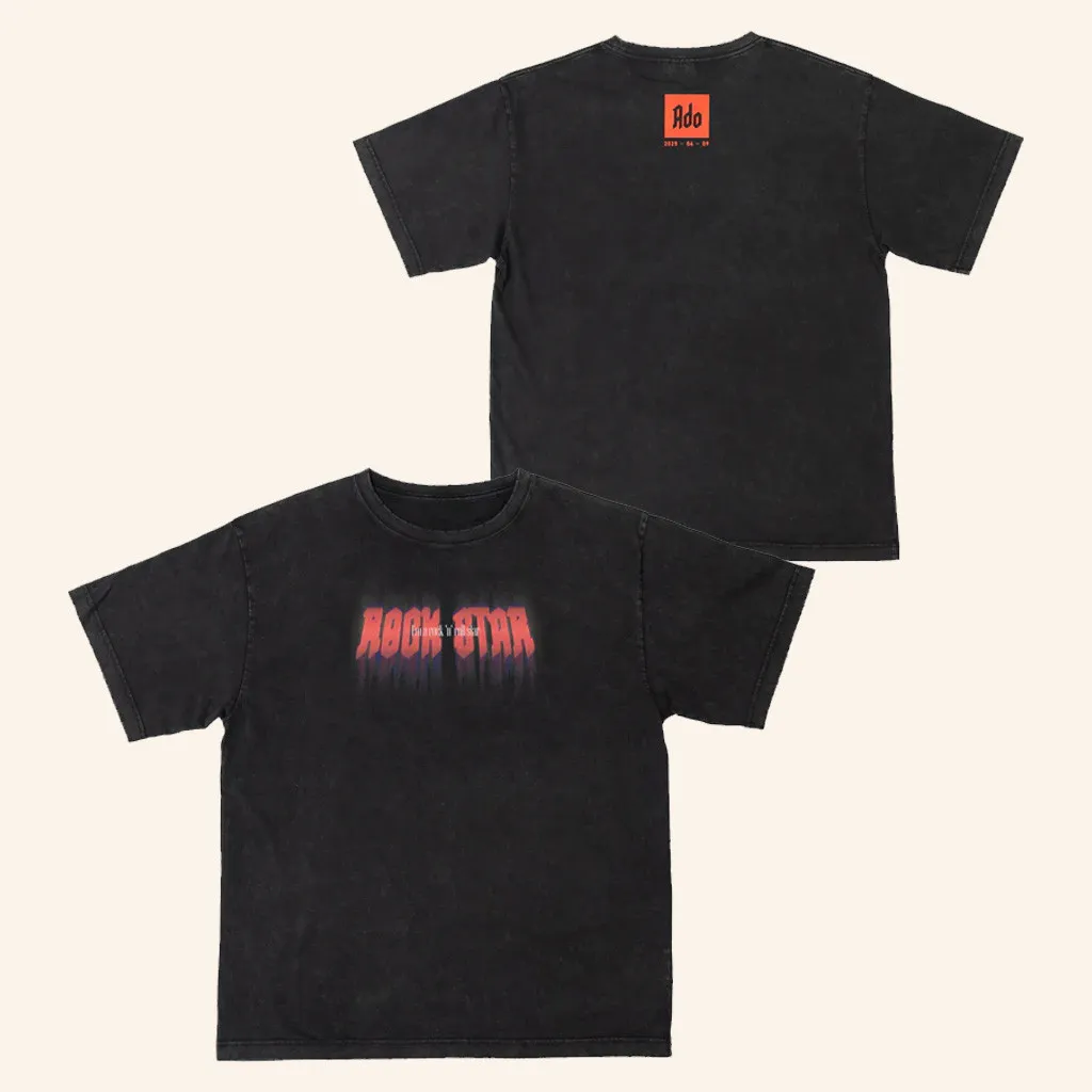 Ado Merch ROCKSTAR Wash TShirt Ado Shirt Cool Gifts For Music Lovers