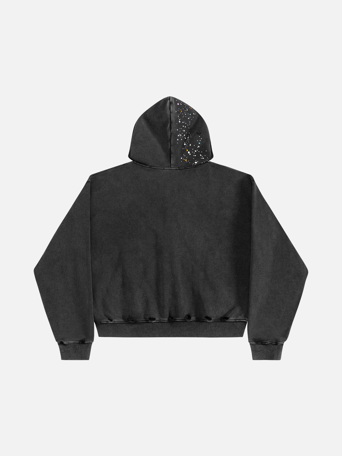 Aelfric Eden Rhinestone Zip Up Hoodie V302, Sparkle Fashion Hoodie, Y2K Streetwear Sweatshirt, Oversized Vintage Pullover, Unisex Trendy Outfit for Men Women, Gift for Fashion Fans