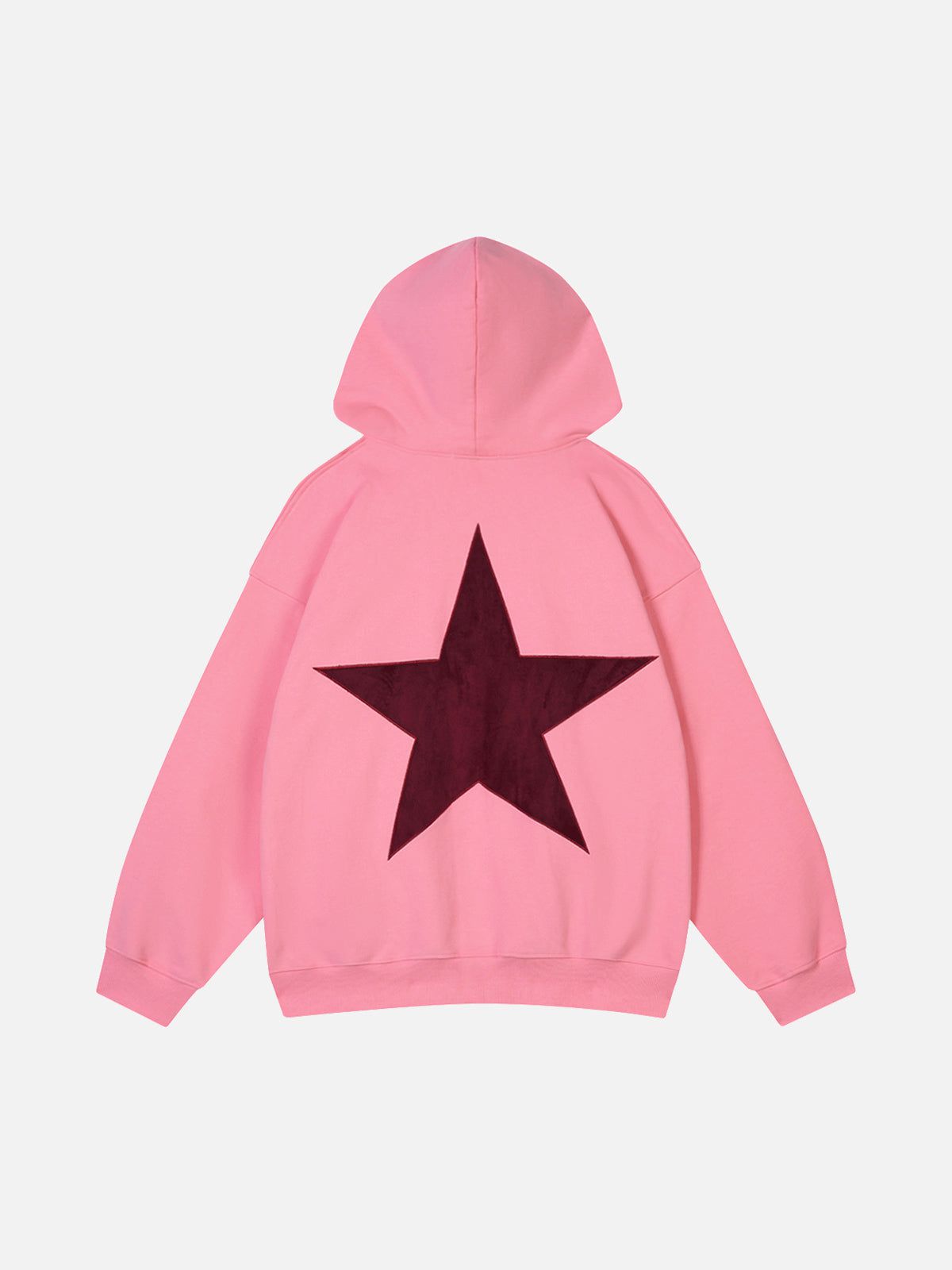 Aelfric Eden Star Color Contrast Hoodie, Unisex Oversized Hoodie, Streetwear Pullover Sweatshirt, Trendy Fashion Outfit, Casual Wear for Men Women, Vintage Urban Style Hoodie