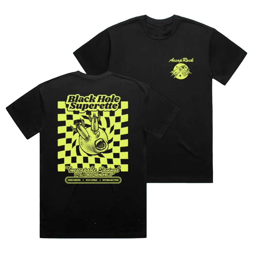 Aesop Rock Merch Store Checkers Black Shirt Rapper Fans Gifts For Him