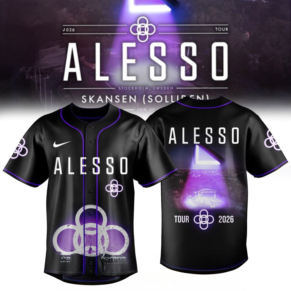 Alesso 2026 Sweden Tour Baseball Jersey