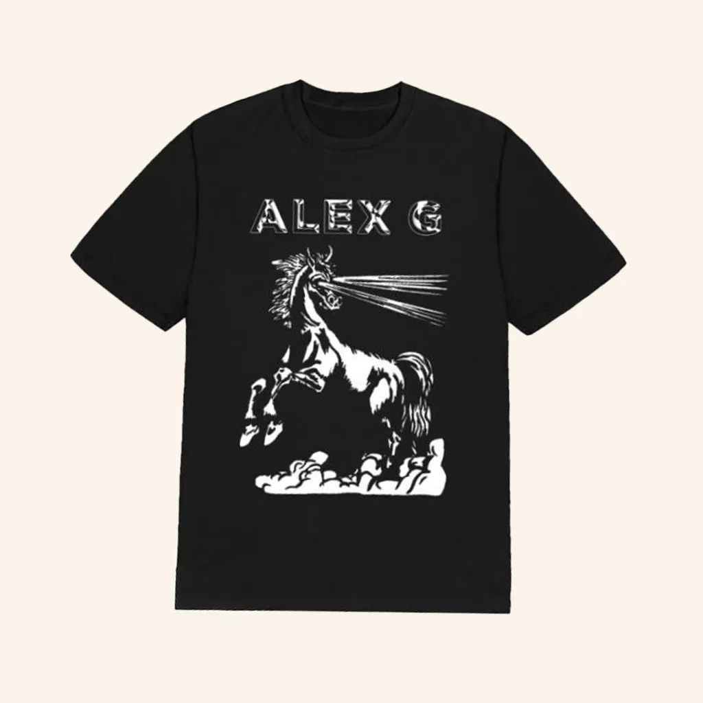 Alex G Merch Black Horse TShirt Christmas Gifts For Music Lovers