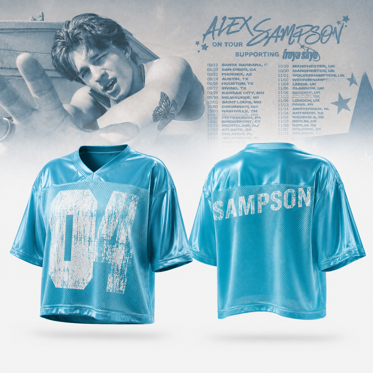 Alex Sampson On Tour Collection 04 Sampson Graphic Jersey Vintage Style Fan Apparel 1 - Unicasport Alex Sampson On Tour Collection 04 Sampson Graphic Jersey Vintage Style Fan Apparel