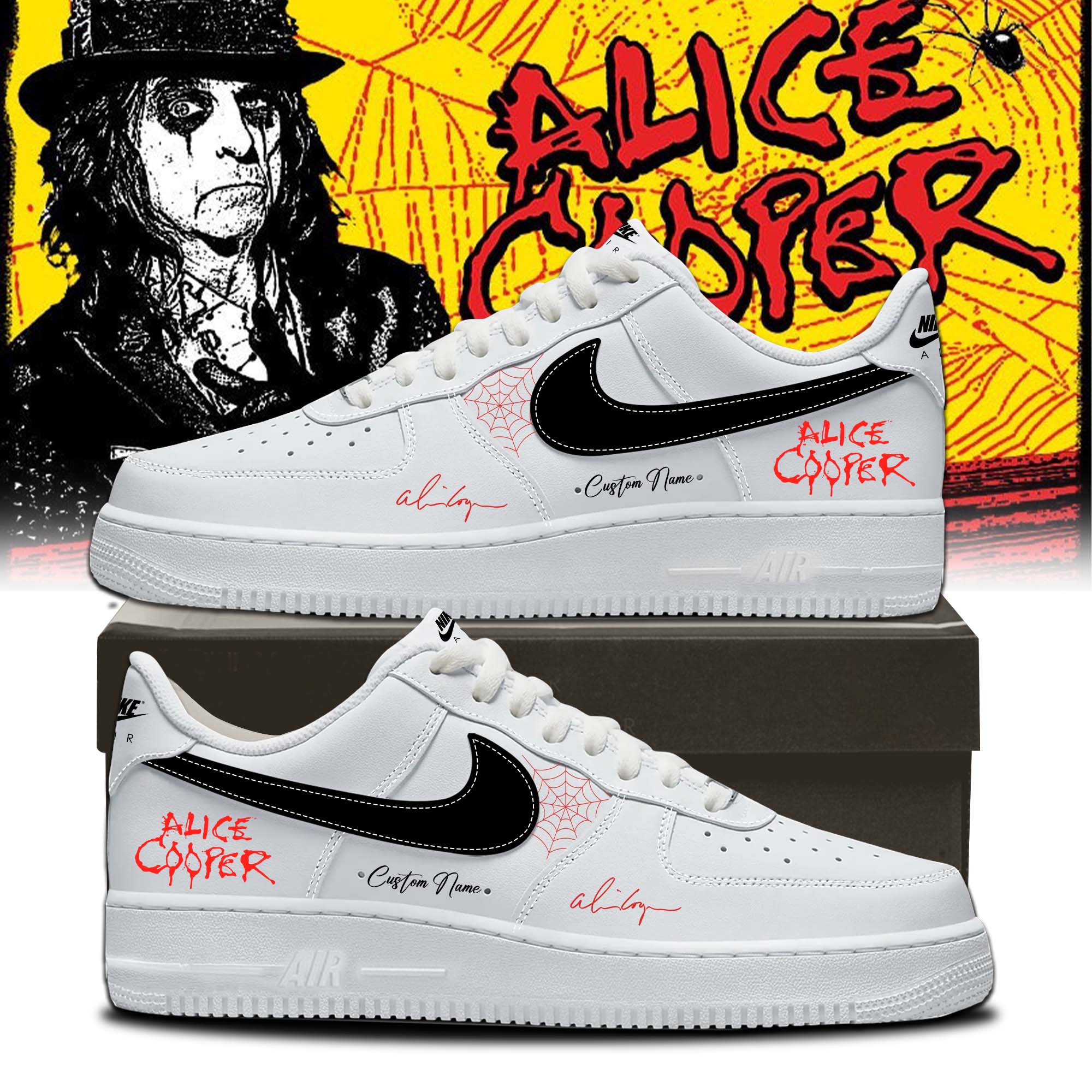 Alice Cooper Alices Attic Tour 2026 Collector Music Fan Sneakers