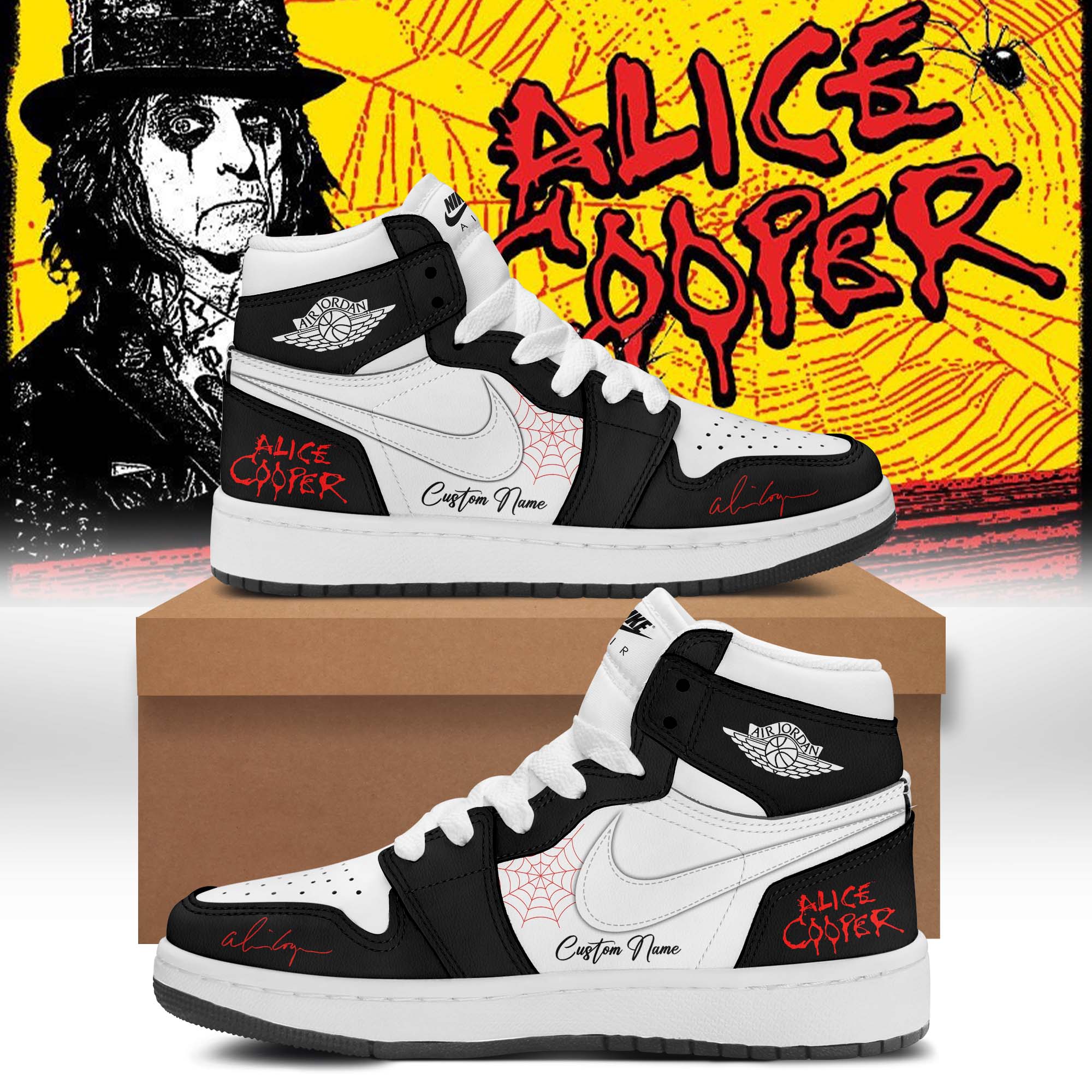 Alice Cooper Alices Attic Tour 2026 Exclusive Street Style Sneakers