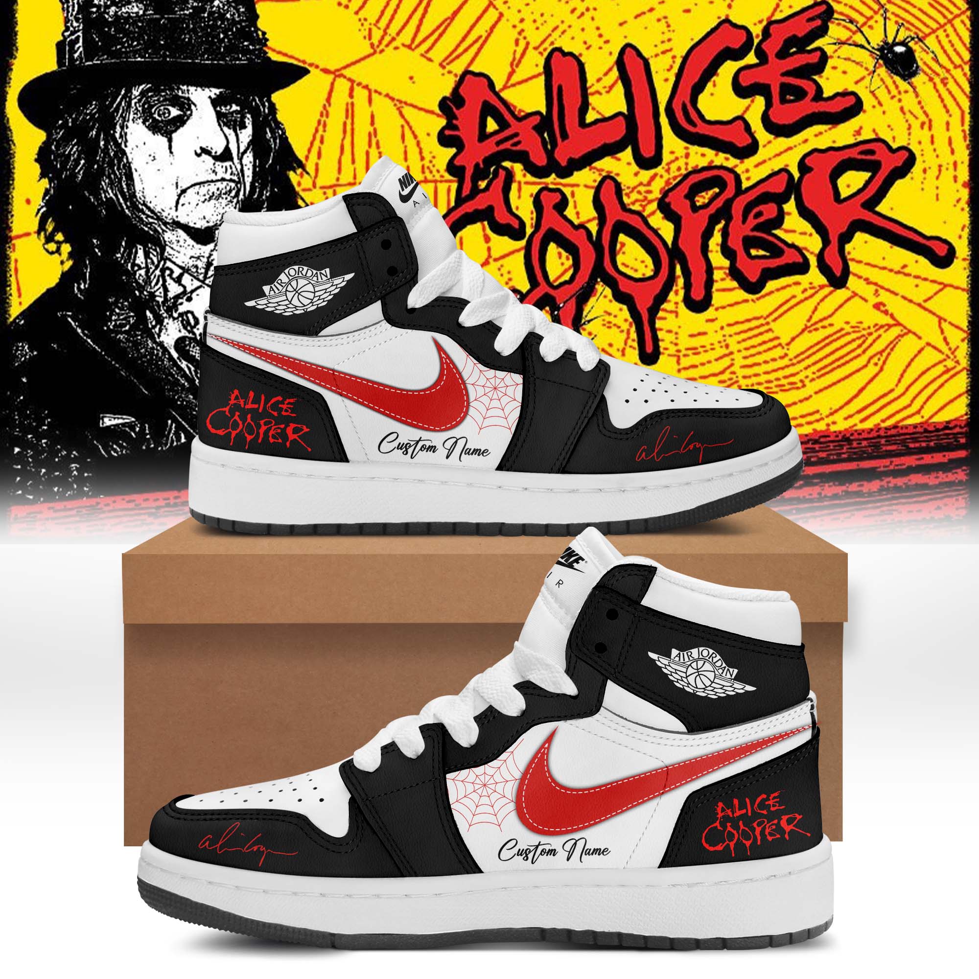 Alice Cooper Alices Attic Tour 2026 Premium Signature Fan Shoes
