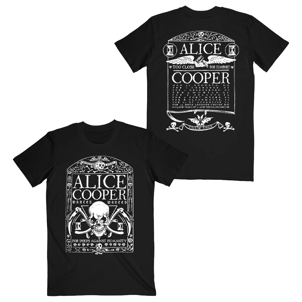 Alice Cooper Merch Tombstone 2025 Itin TShirt Gifts For Music Enthusiasts