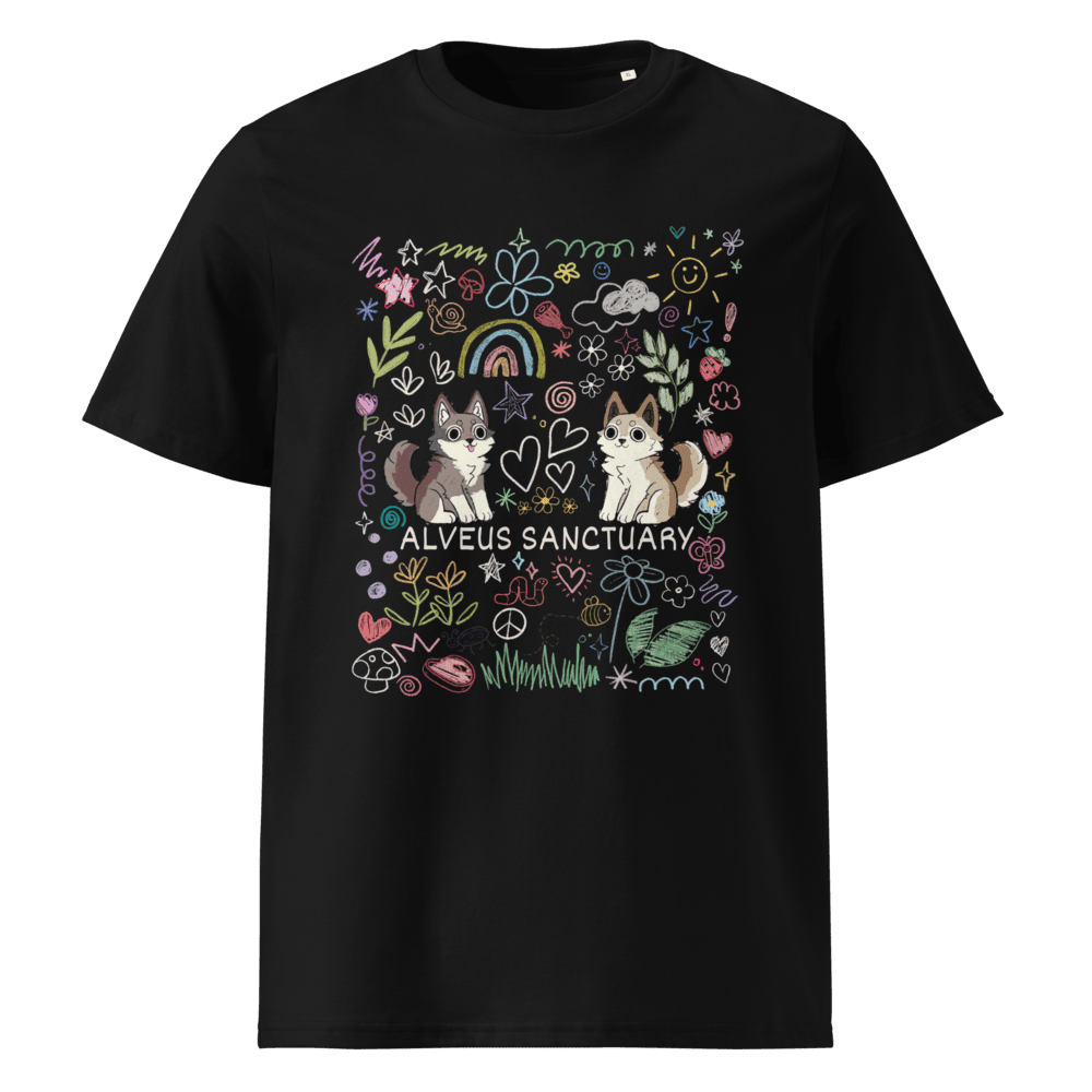 Alveus Sanctuary Merchandise Shirt Alveus Sanctuary Wolf Doodle TShirt Cute Gifts