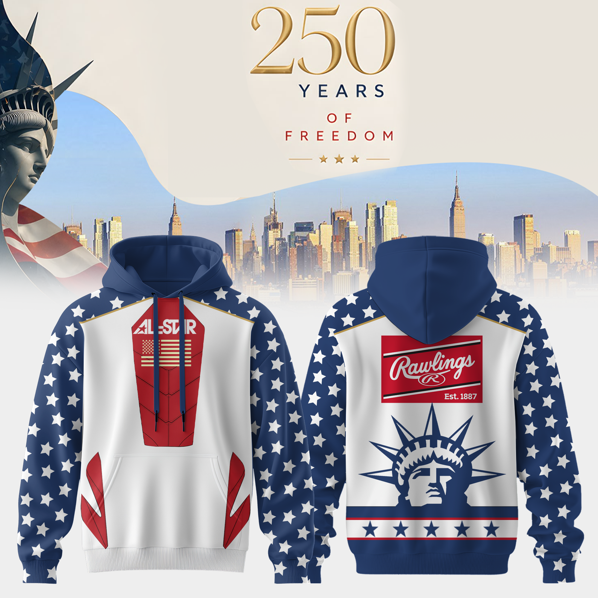 Americas 250th Anniversary Collector Fan Hoodie