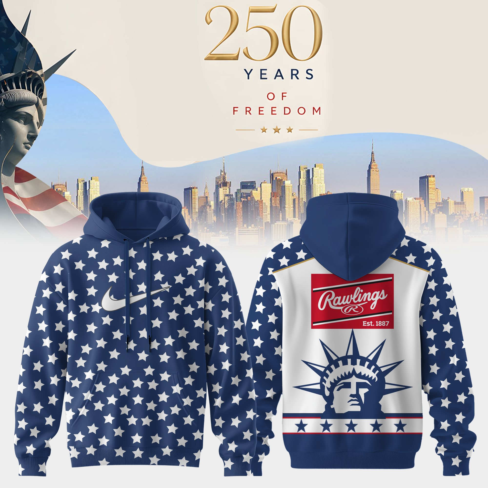 Americas 250th Anniversary Premium Heritage Hoodie Edition