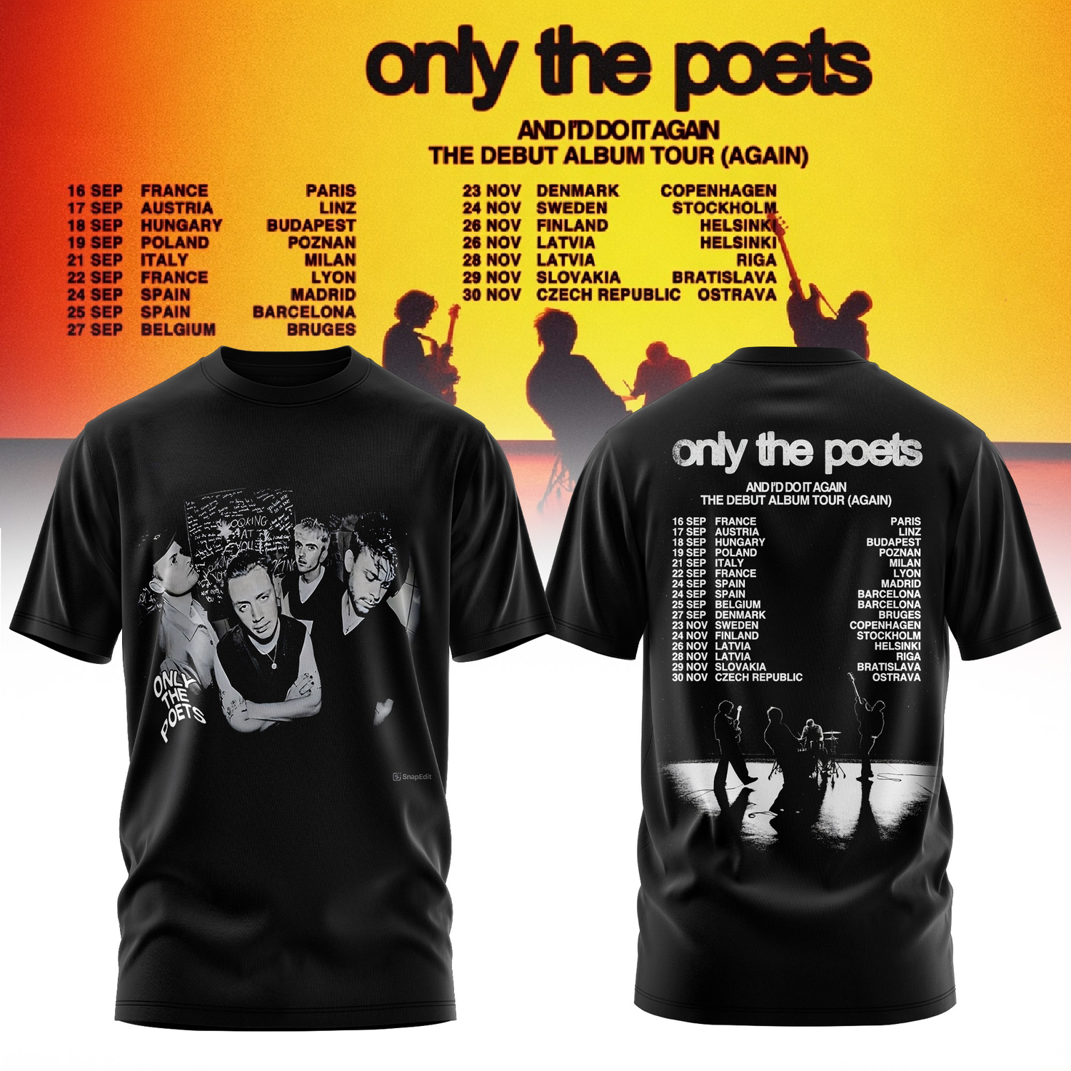 And Id Do It Again The Debut Album Tour 2026 Collector Edition Graphic T Shirt
