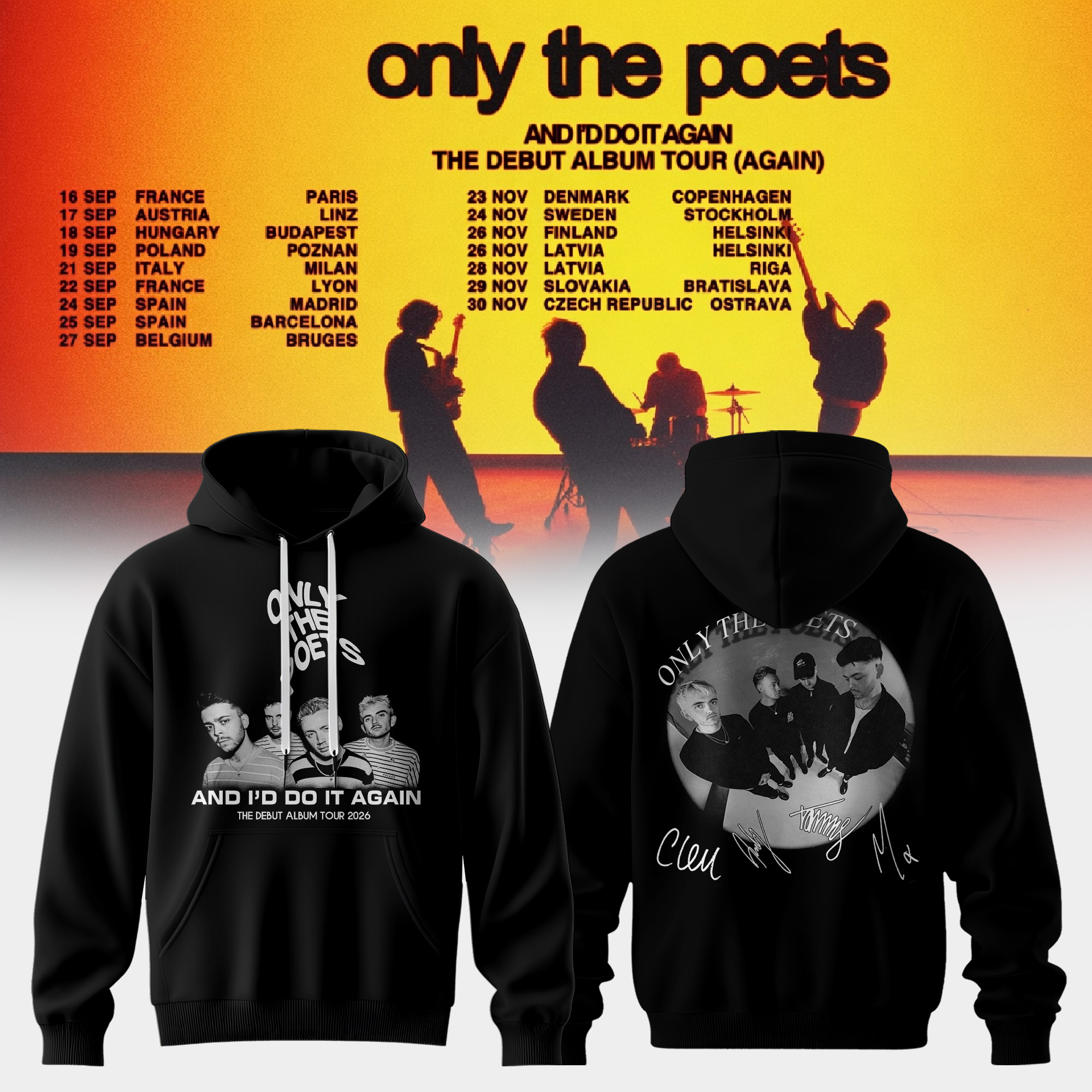 And Id Do It Again The Debut Album Tour 2026 Limited Concert Hoodie