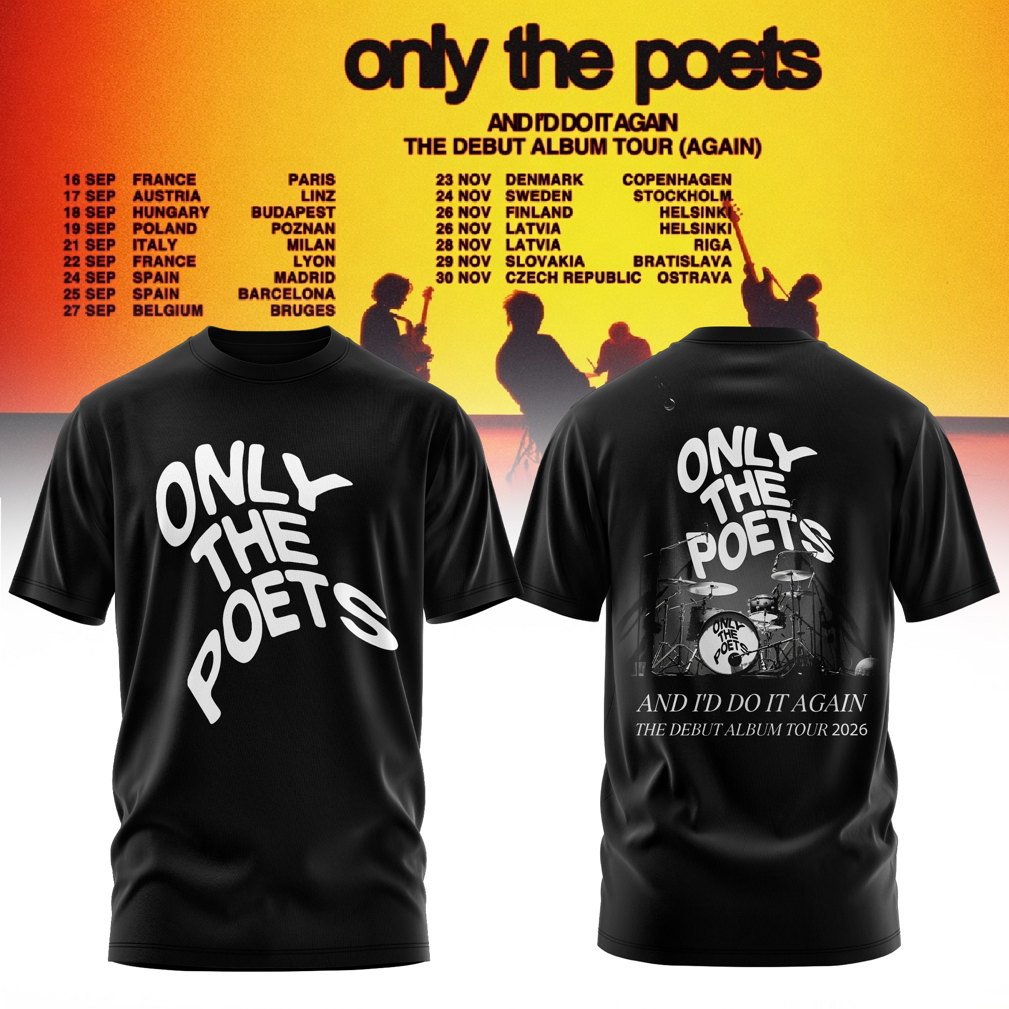 And Id Do It Again The Debut Album Tour 2026 Premium Concert T Shirt