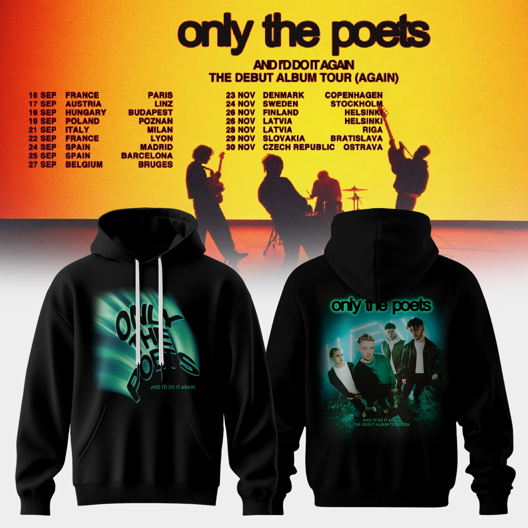 And Id Do It Again The Debut Album Tour 2026 Premium Fan Hoodie