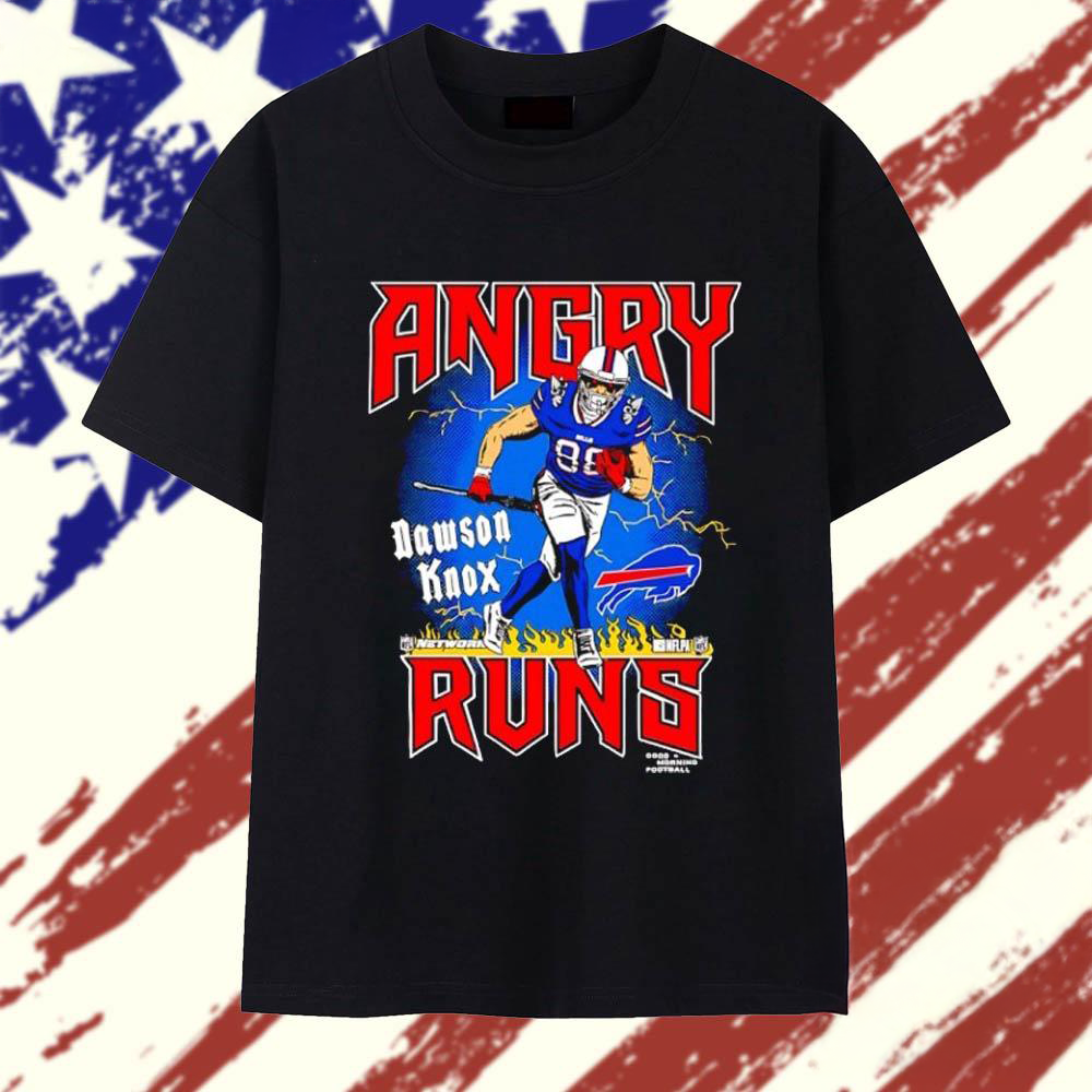 Angry Runs Dawson Knox Buffalo Bills T Shirt