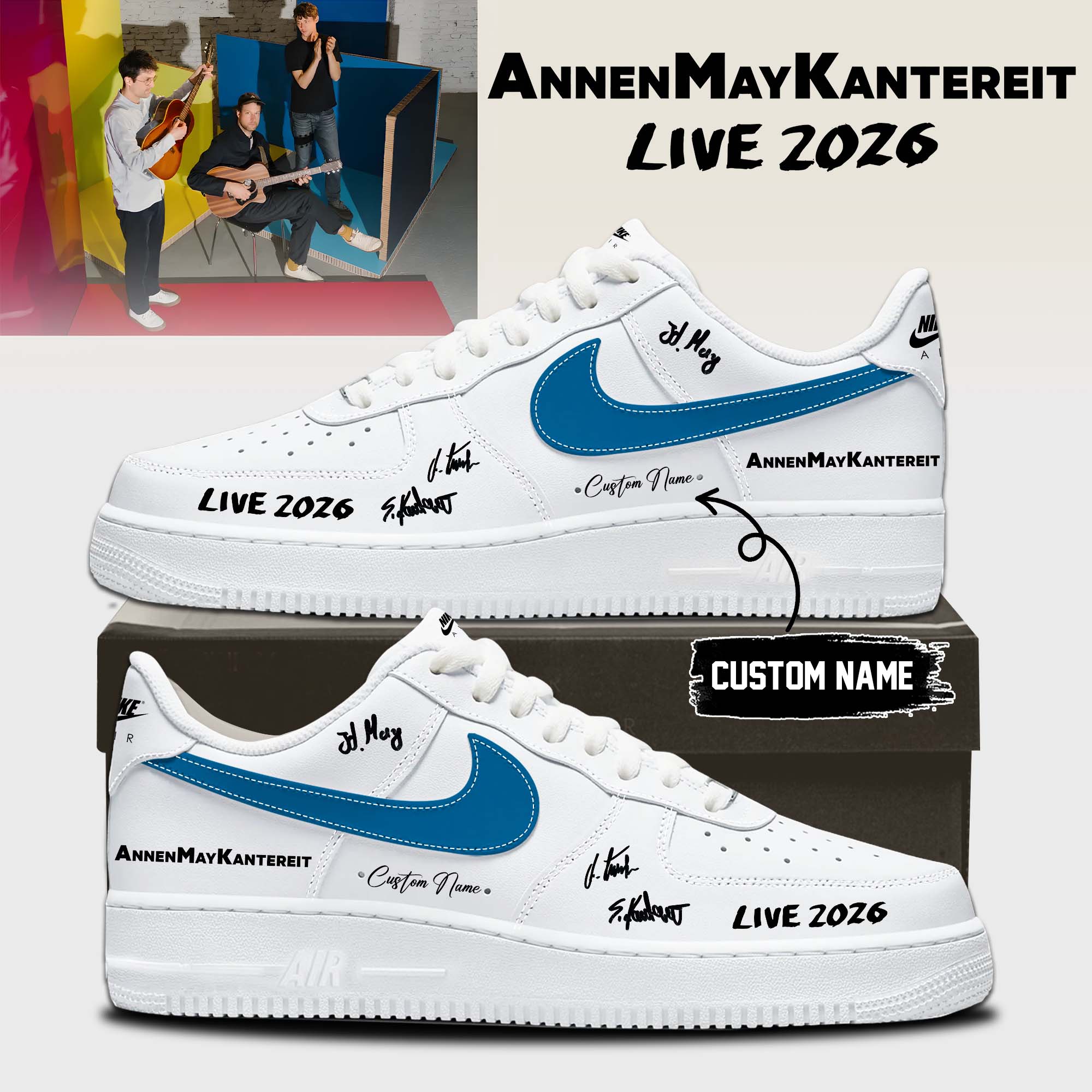 AnnenMayKantereit Live 2026 Concert Tour Custom Sneakers
