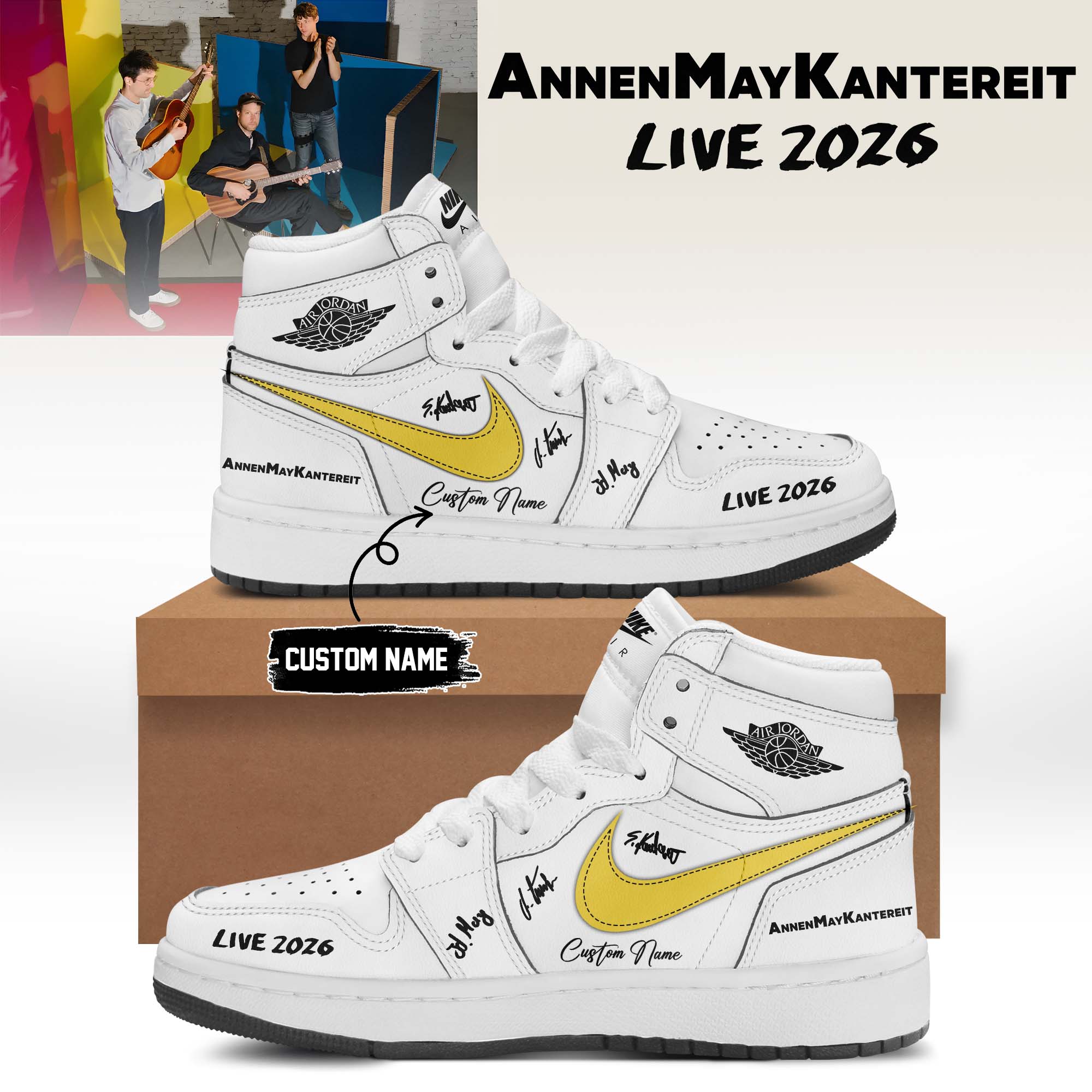 AnnenMayKantereit Live 2026 Custom Graphic Shoes