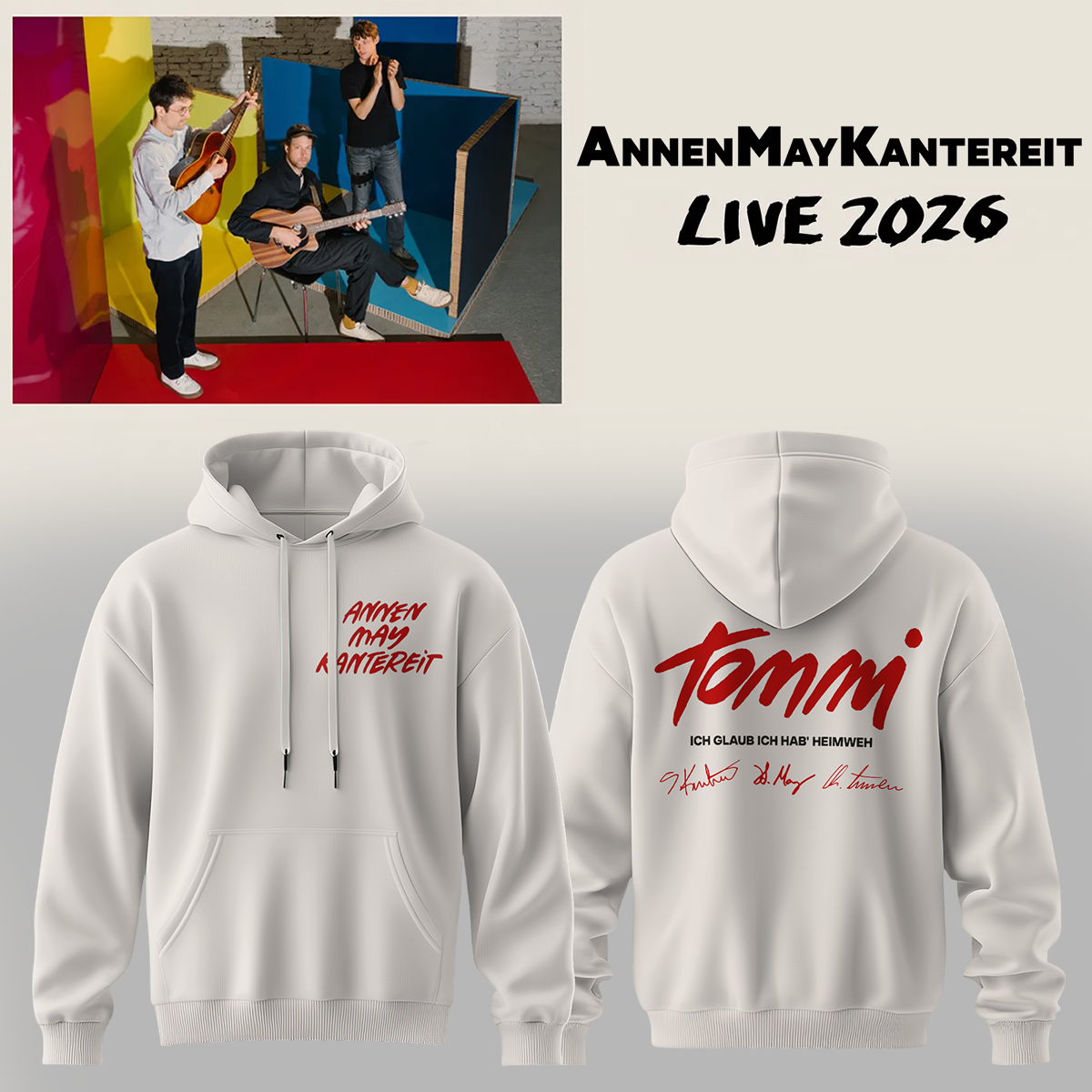 AnnenMayKantereit Live 2026 Exclusive Fan Hoodie