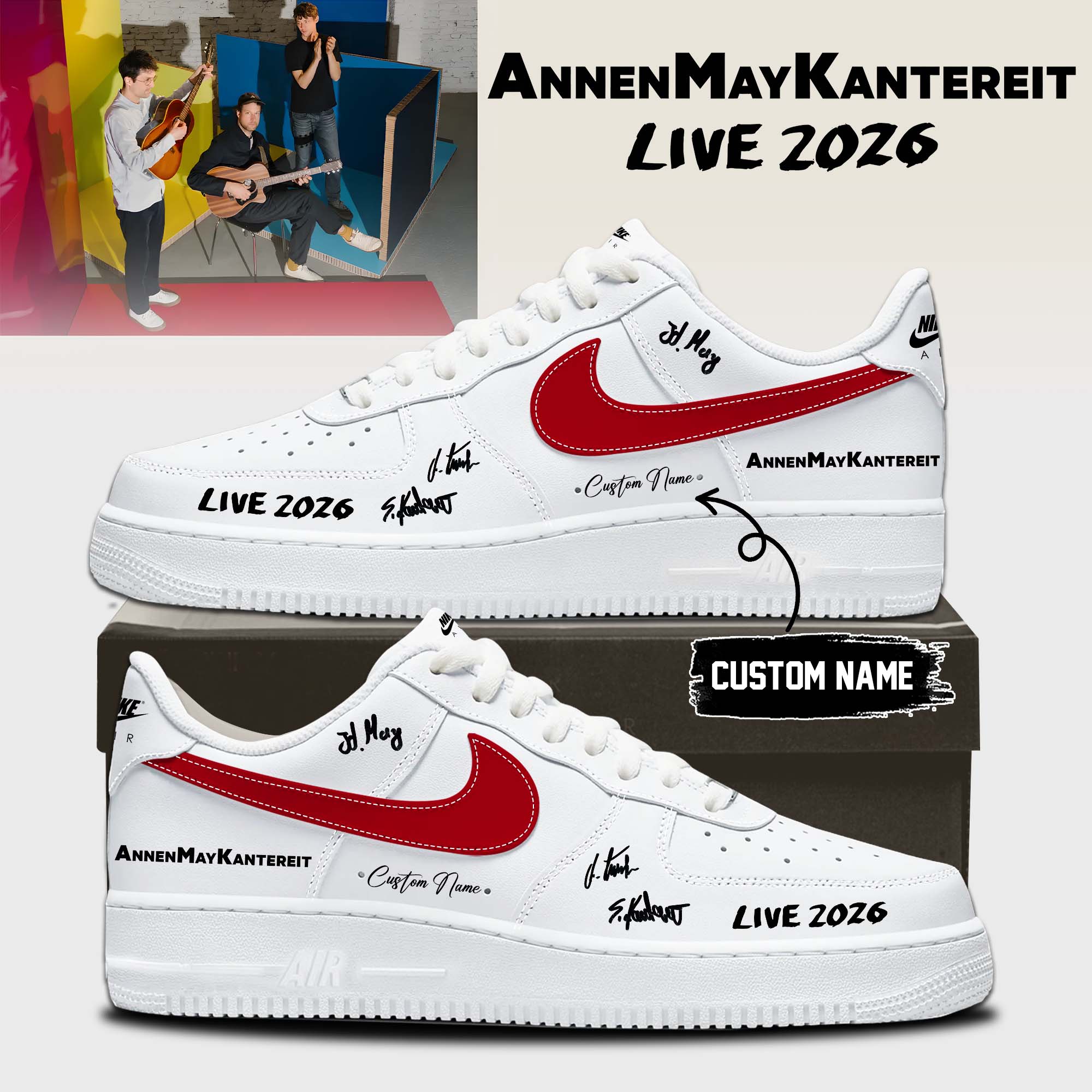 AnnenMayKantereit Live 2026 Premium Fan Sneakers